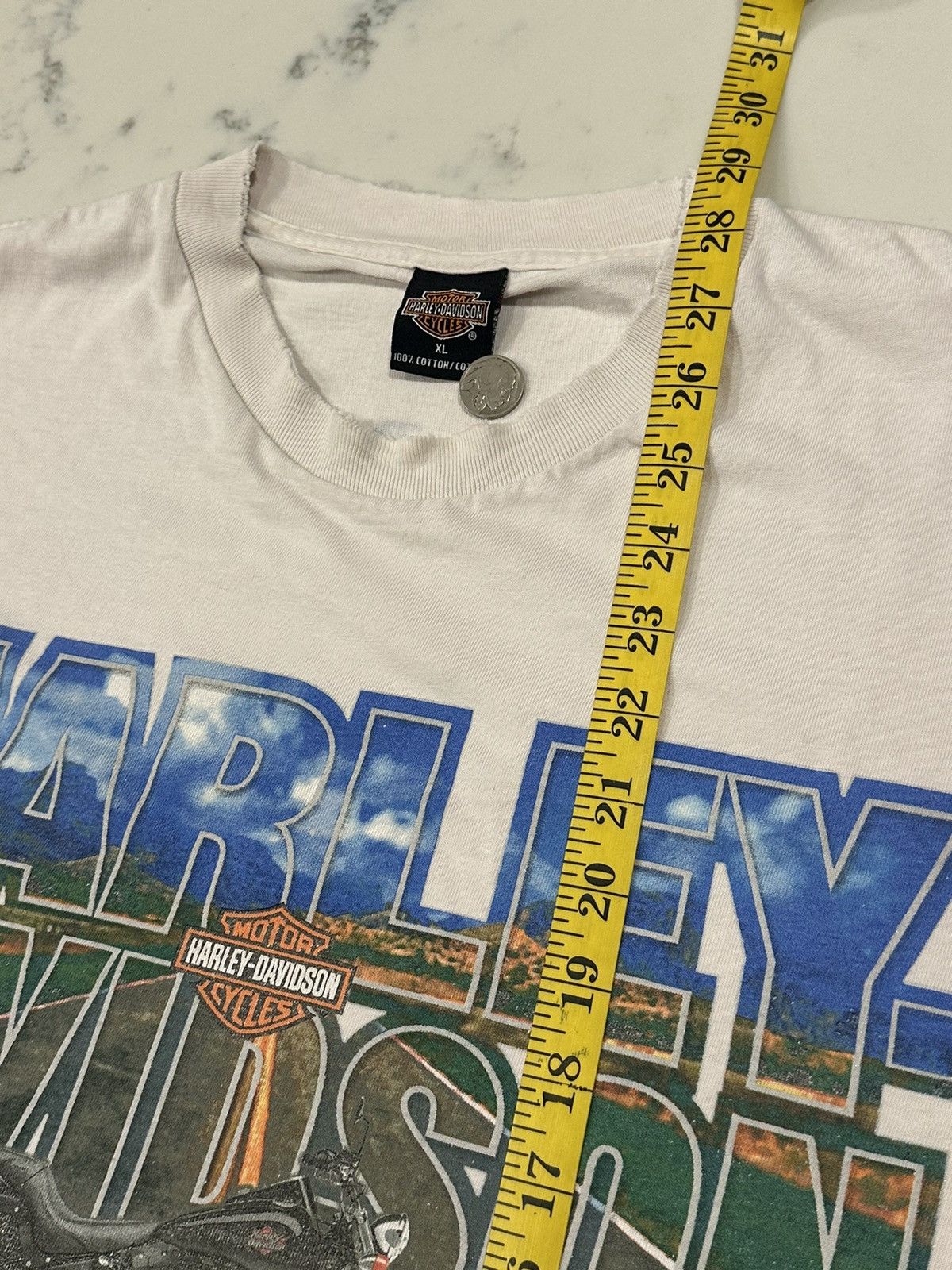 Harley Davidson × Vintage Vintage 2001 Y2K Harley Davidson T-Shirt Size XL Franklin TN Size US XL / EU 56 / 4 - 9 Thumbnail