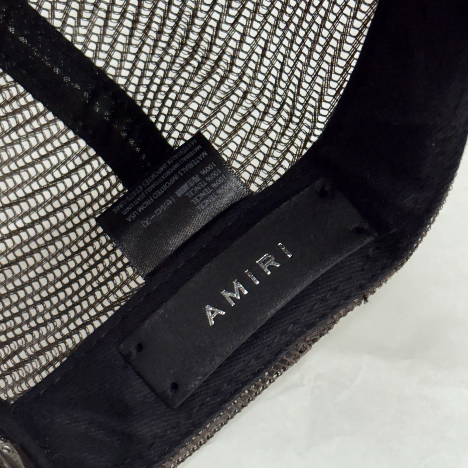 Amiri Amiri Logo Trucker Hat ' Ermine White ' | GREAT CONDITION! Size ONE SIZE - 13 Thumbnail