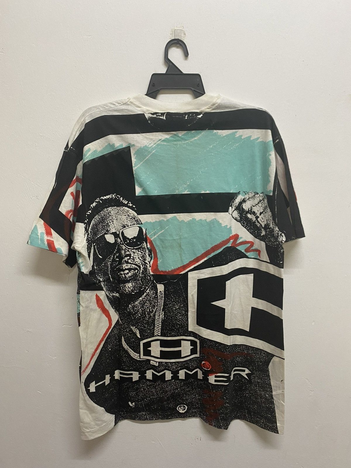 Rap Tees × Vintage Vintage 90’s MC Hammer Fullprint Rap Tees Size US XL / EU 56 / 4 - 4 Thumbnail
