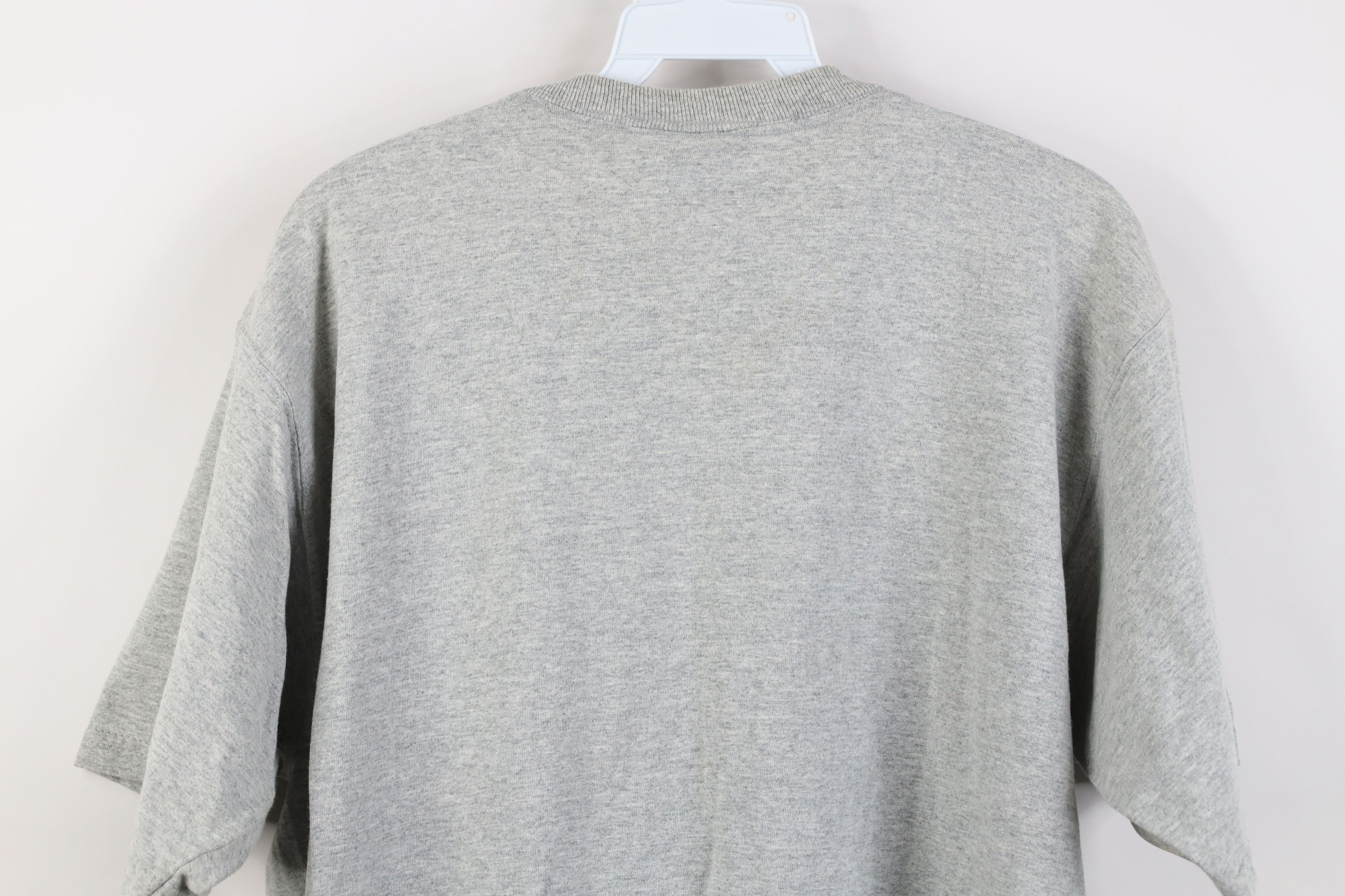 Vintage Vintage 90s Y2K Sorority Short Sleeve T-Shirt Heather Gray Size L / US 10 / IT 46 - 12 Thumbnail