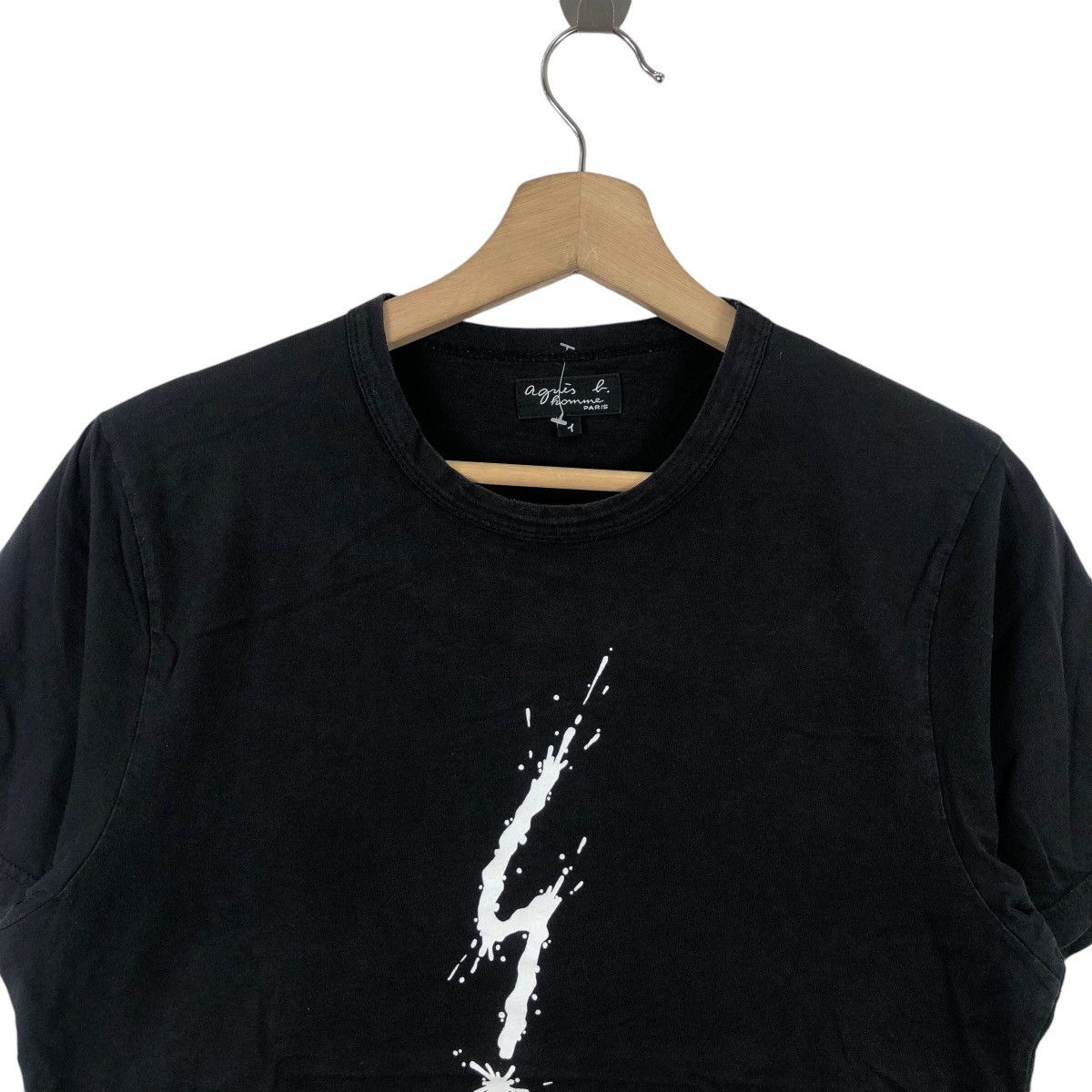 Vintage × agnes b. Vintage AGNES B Homme T-Shirt Big Logo Art Size US L / EU 52-54 / 3 - 2 Thumbnail
