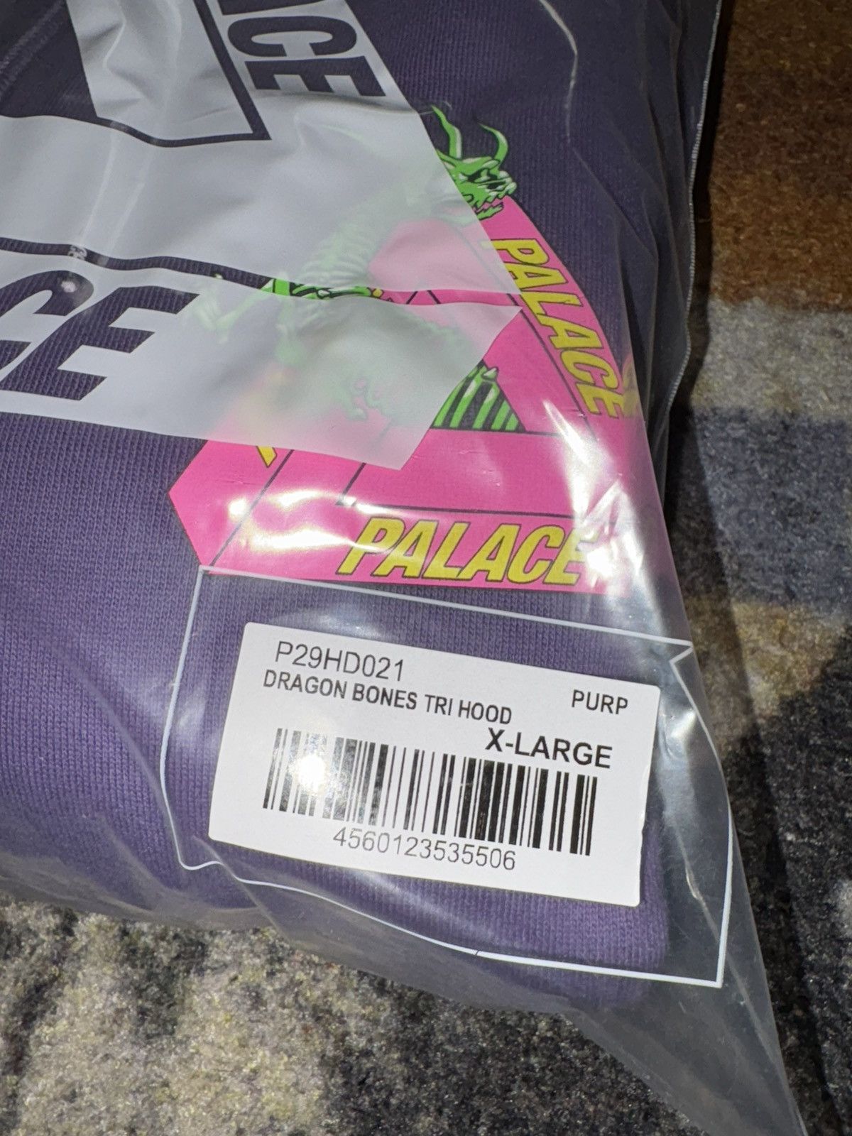 Palace Palace Dragon Bones Tri Ferg Hoodie Purple Size US XL / EU 56 / 4 - 4 Thumbnail
