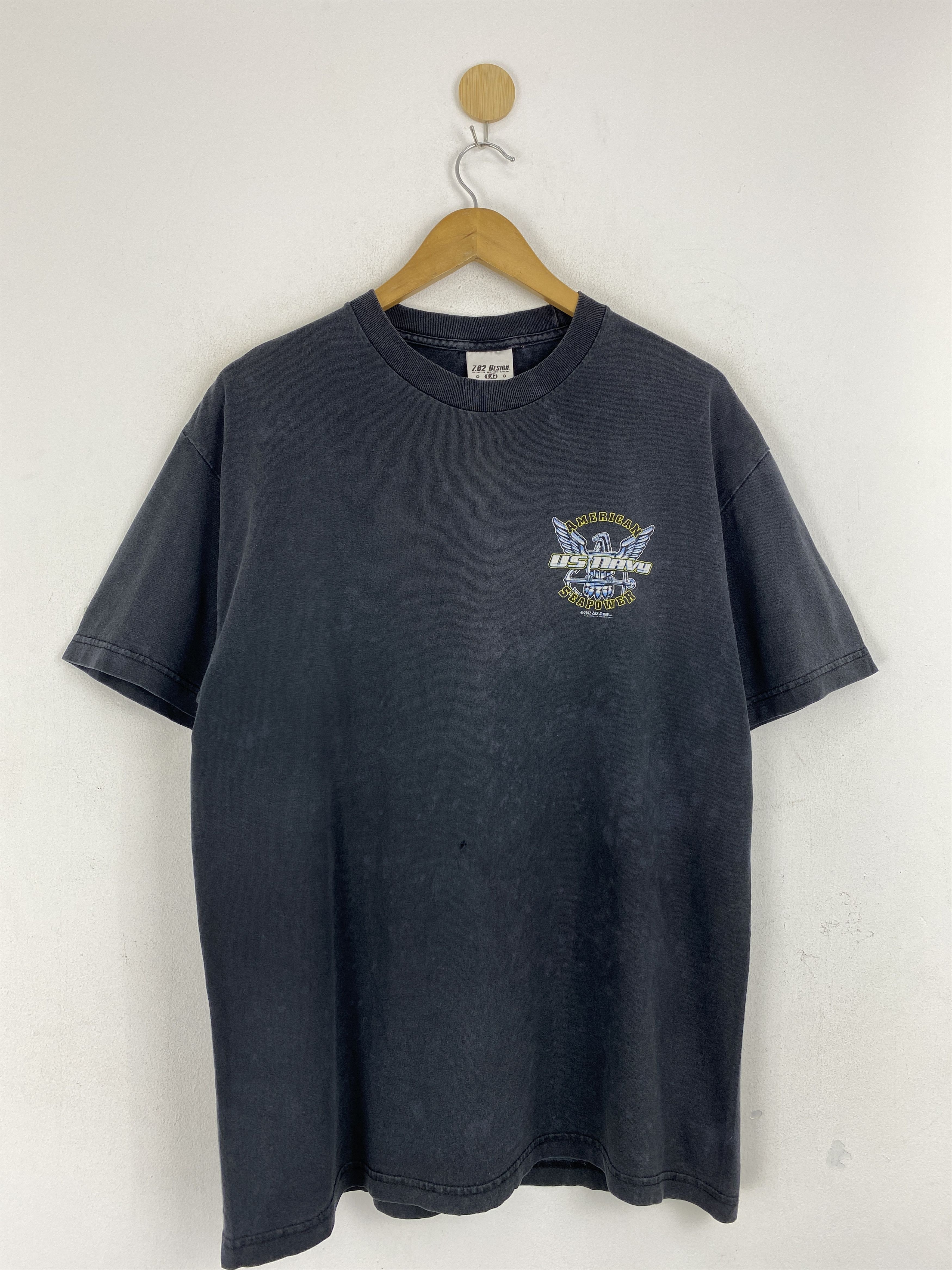 Vintage Vintage Us Navy American Seapower Backhit Tee TA0700 Size US L / EU 52-54 / 3 - 3 Thumbnail