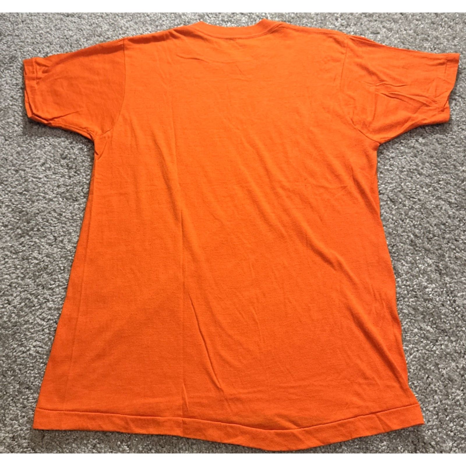 Vintage VINTAGE 80s Florida High School Swimming Gator Tournament Orange T-Shirt Large Size US L / EU 52-54 / 3 - 7 Thumbnail