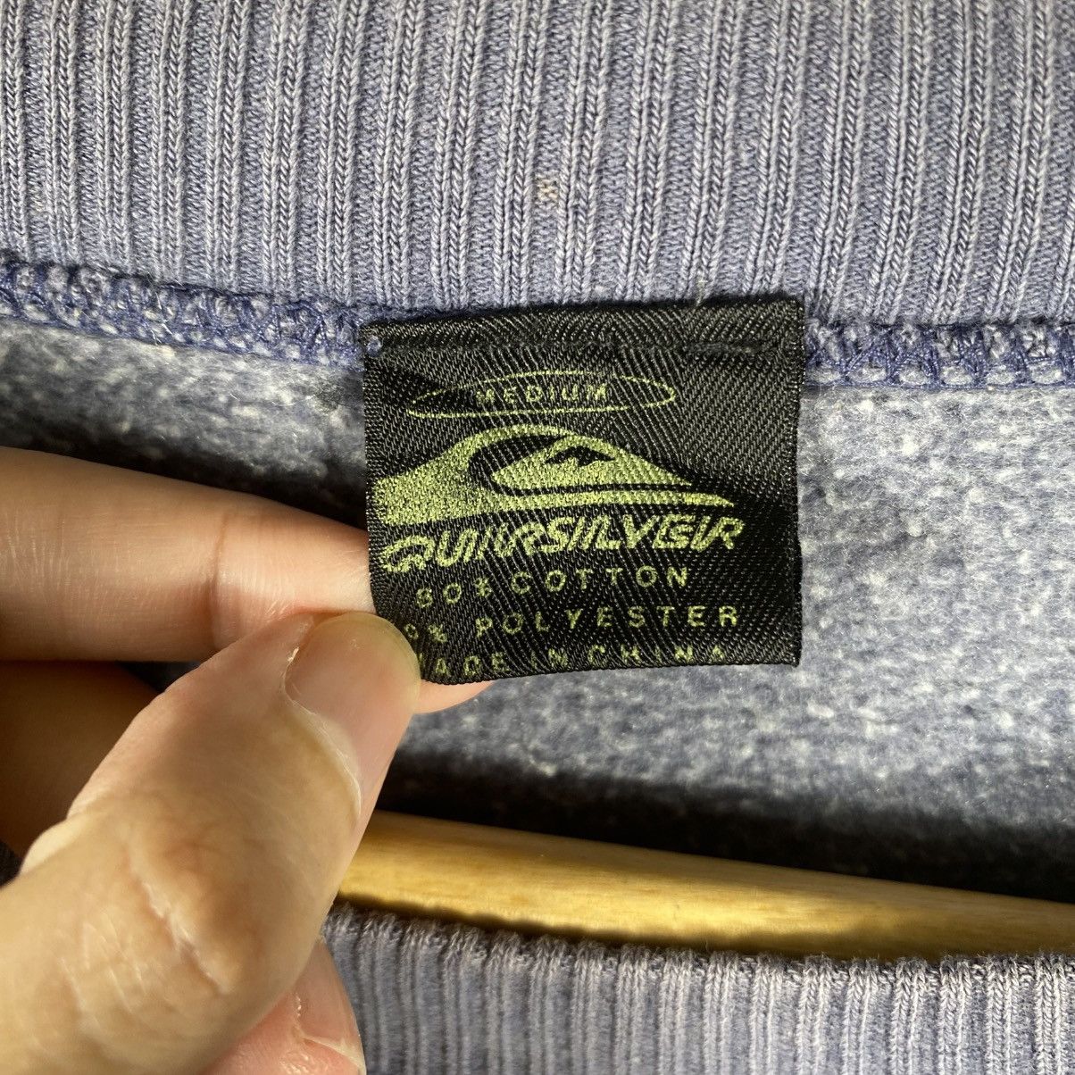 Quiksilver Vintage 90's QUIKSILVER Logo Faded Sweatshirt Medium Size Size US M / EU 48-50 / 2 - 5 Thumbnail