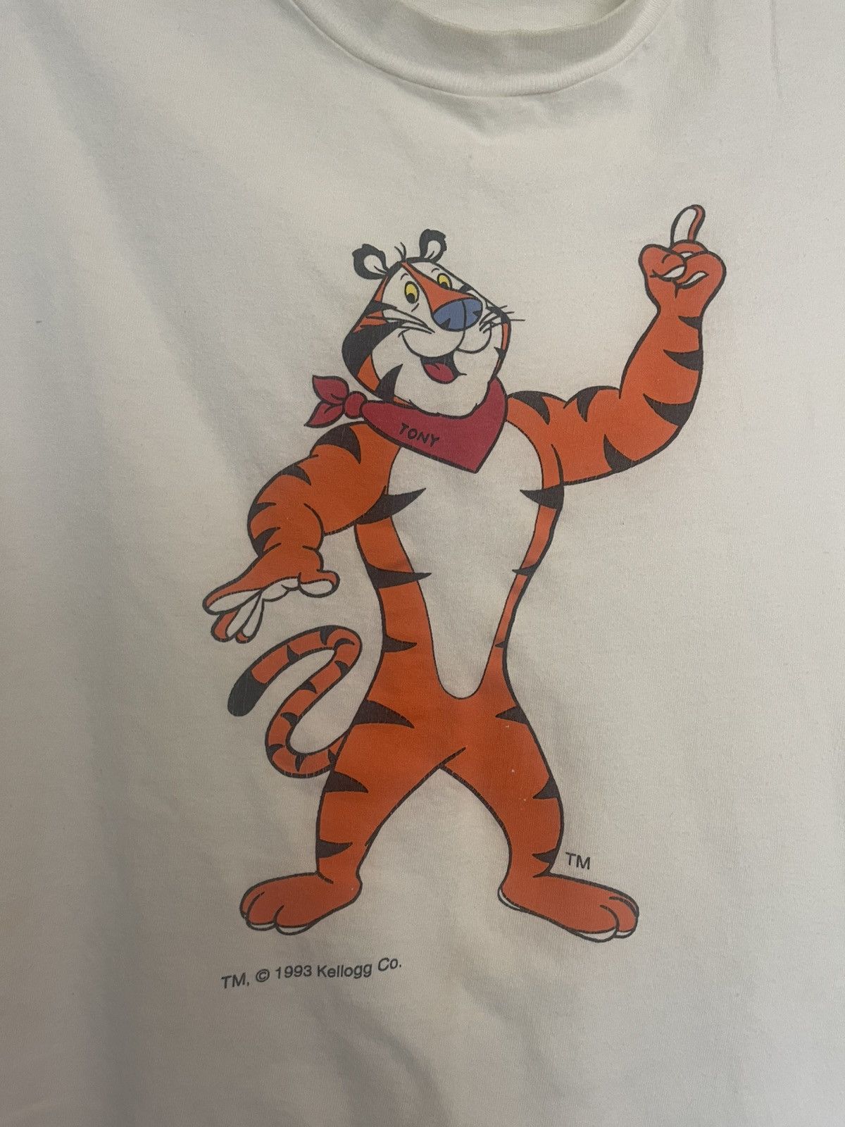 Hanes × Vintage Vintage Kelloggs Men's XL T-shirt Tony The Tiger Tshirt Size US XL / EU 56 / 4 - 2 Thumbnail