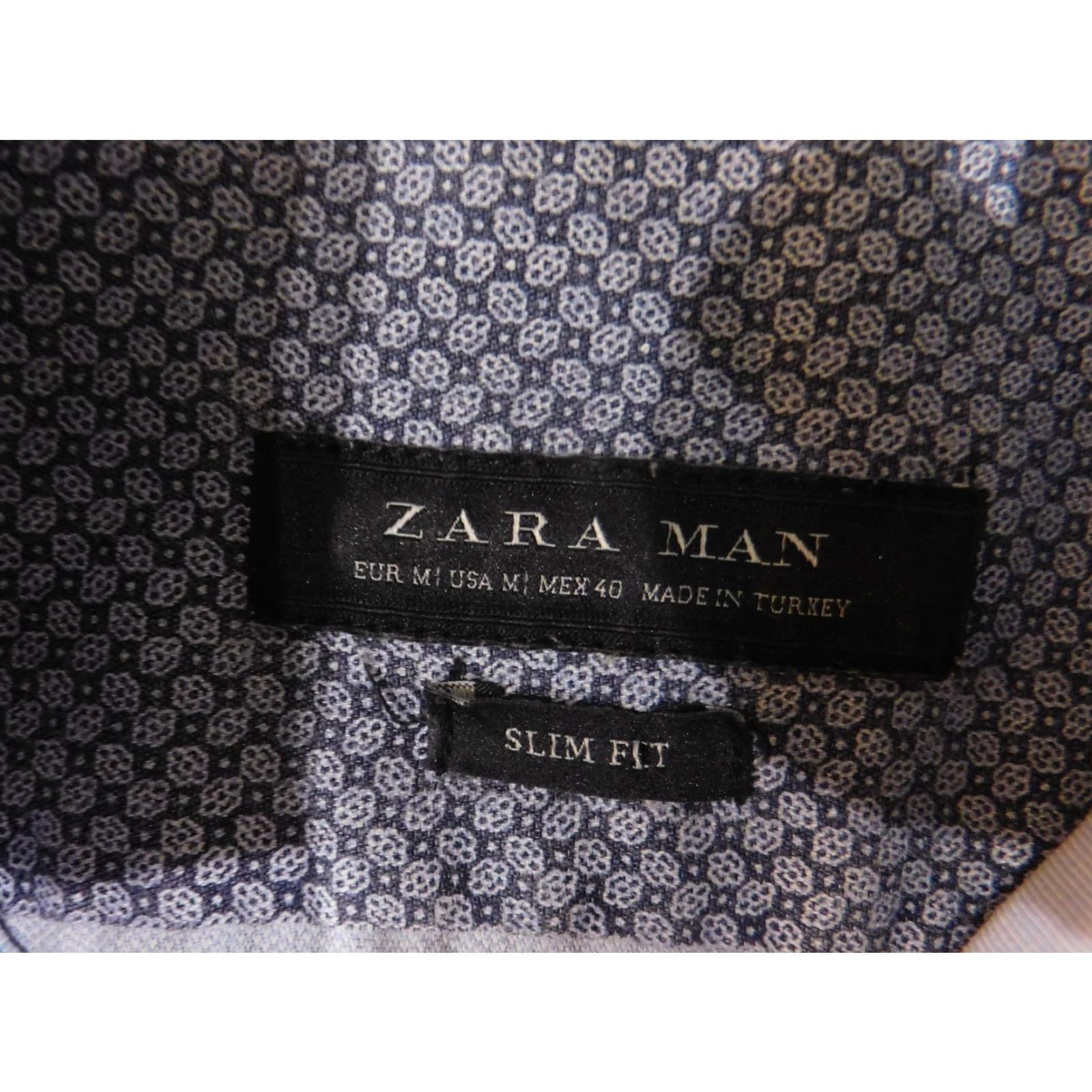 Zara Zara Man Shirt Mens Medium Slim Fit Patterned Button Down Long Sleeve Modern Size US M / EU 48-50 / 2 - 7 Thumbnail