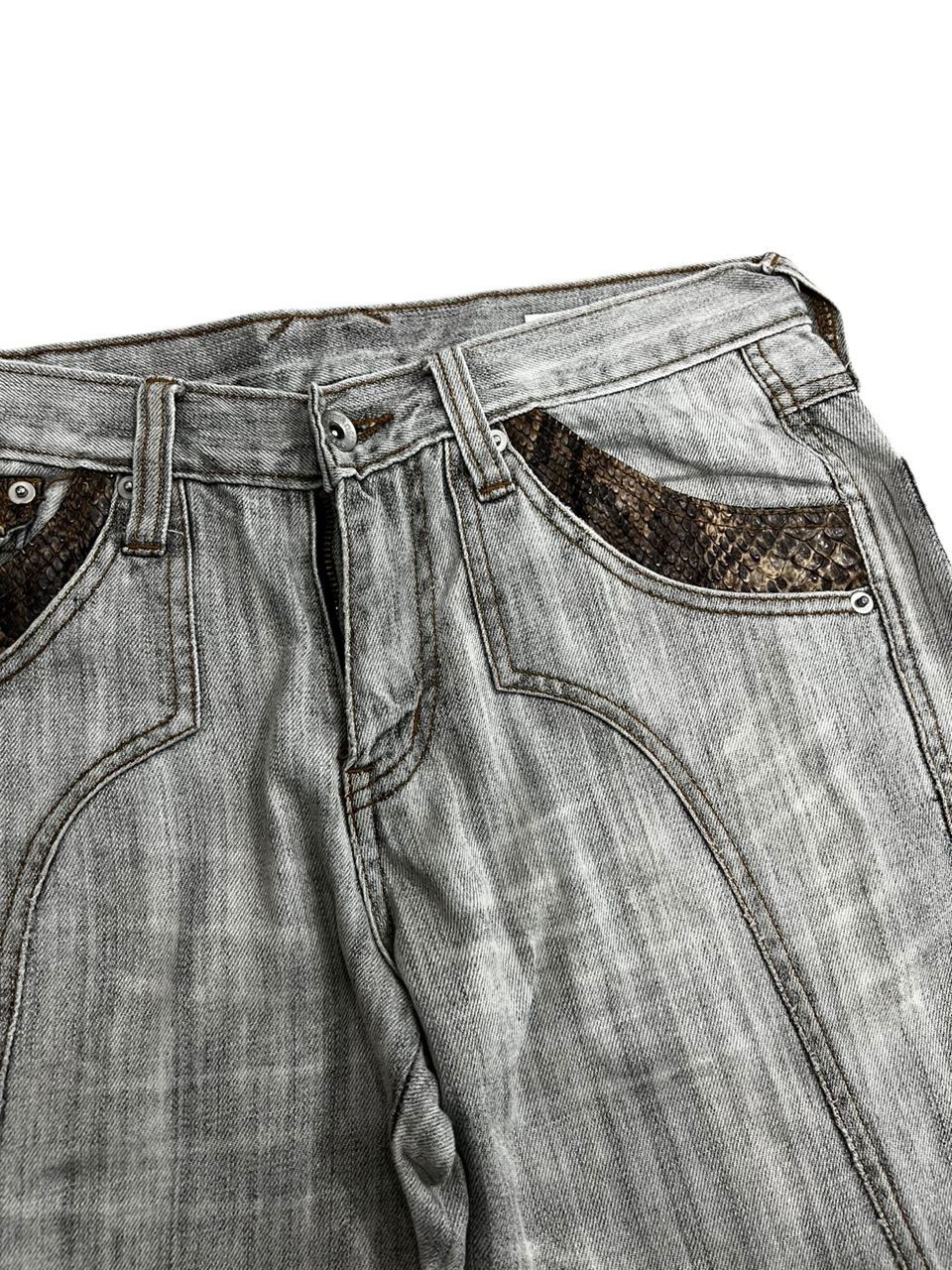 semanticdesign Phyton Snake Skin Flare Semantic Design Jeans Size US 31 - 4 Thumbnail