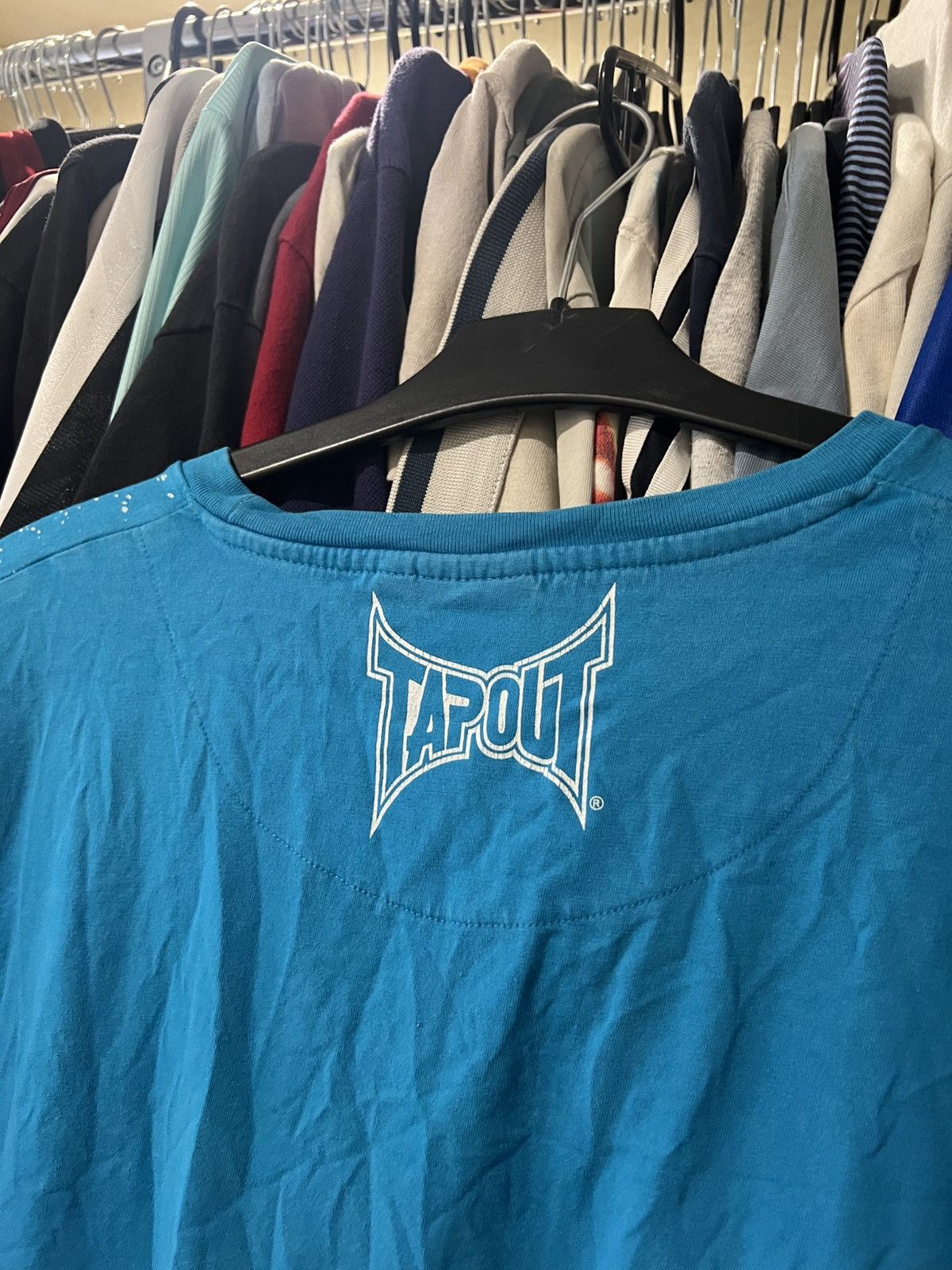 Tapout VINTAGE TAPOUT BIG LOGO AOP BOXY AFFLLICTION STYLE T SHIRT Size US XXL / EU 58 / 5 - 5 Thumbnail