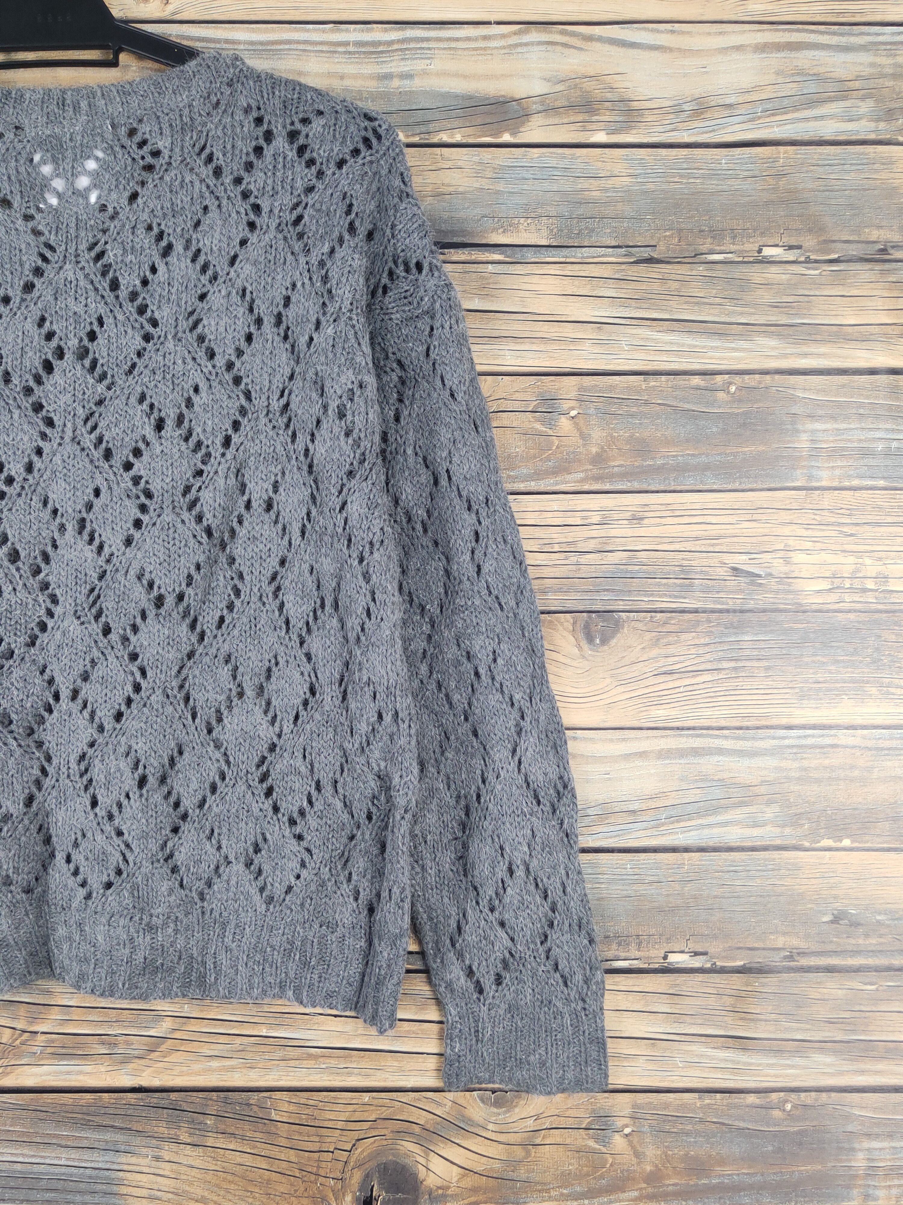 Vintage Archives Crochet MeshNet Knitwear Sweatshirts #W1277 Size US S / EU 44-46 / 1 - 9 Thumbnail
