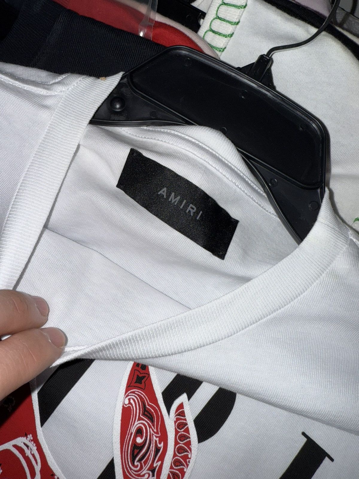 Amiri Bandana rabbit logo t shirt Size US S / EU 44-46 / 1 - 2 Thumbnail