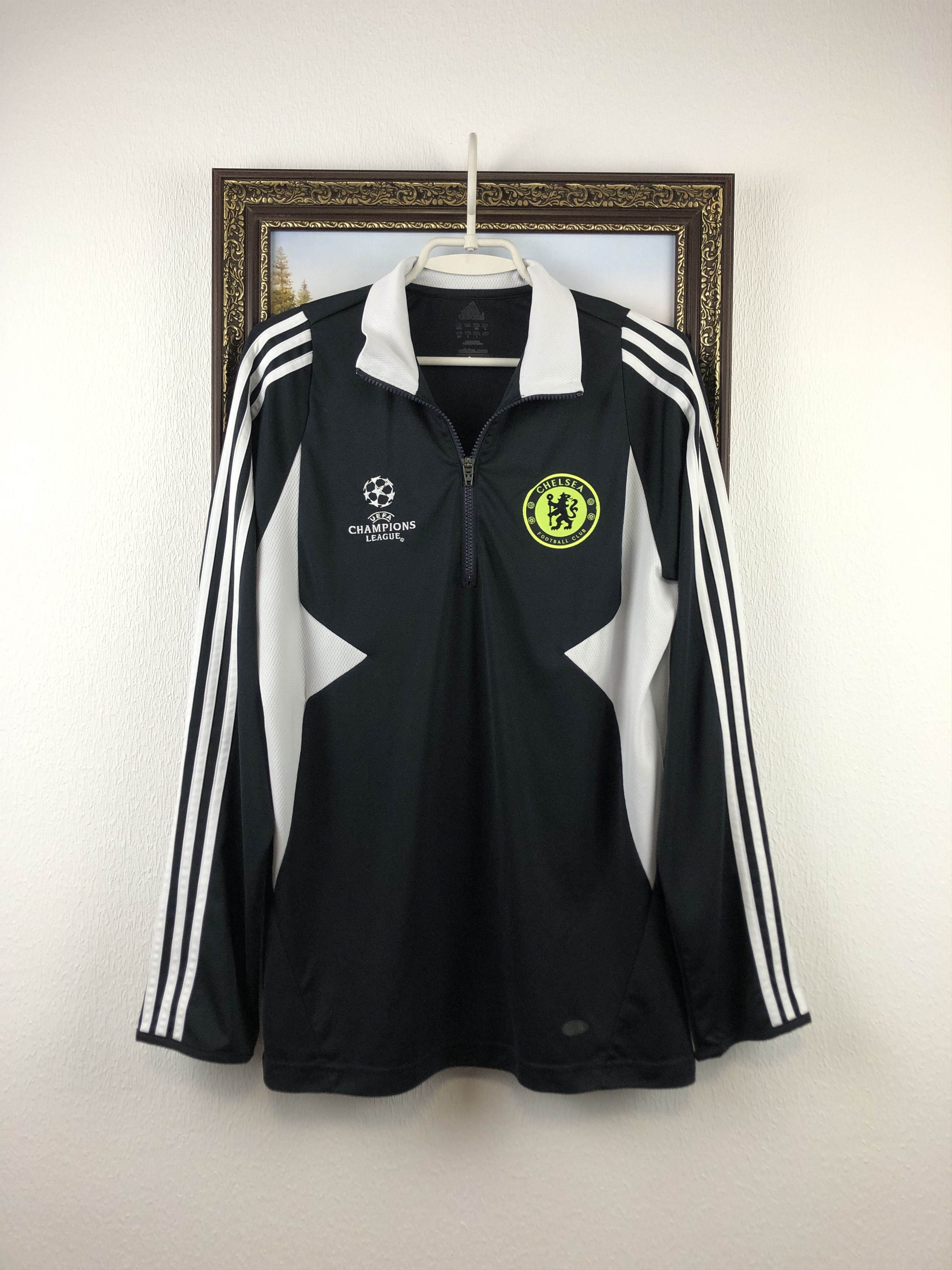 Adidas Vintage FC Chelsea Soccer Jacket Football Track Top Zip Rare Size US M / EU 48-50 / 2 - 1 Thumbnail