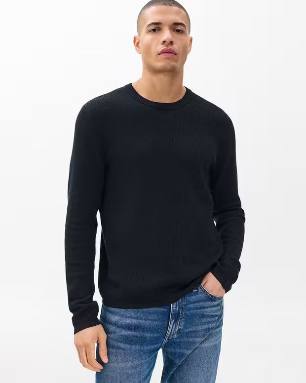Rag & Bone (New) Black Harvey Crew Sweater Size US L / EU 52-54 / 3 - 2 Thumbnail