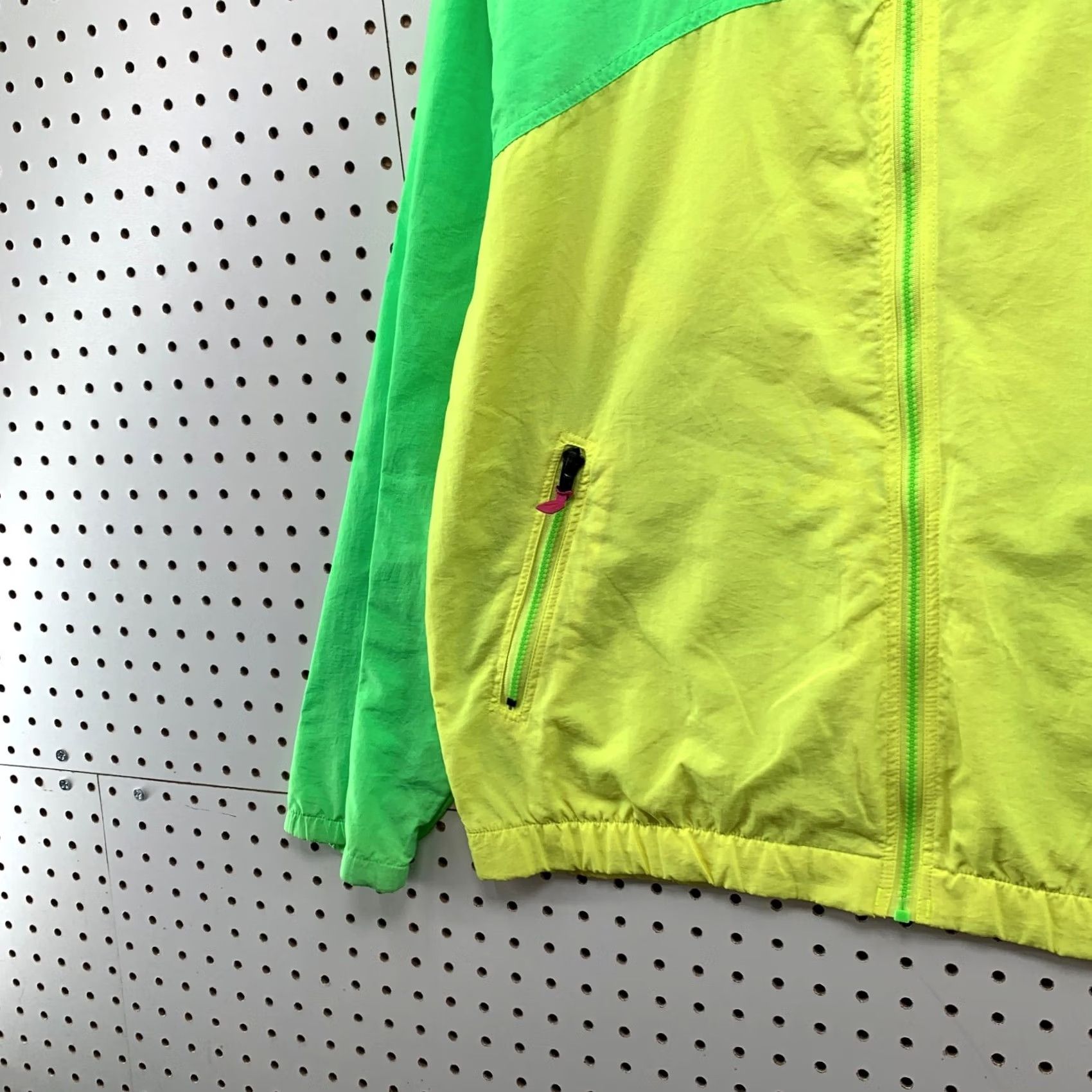 Nike Vintage NIKE Jacket Mens Medium Green Yellow 90s Aqua Gear Windbreaker Zip Size US M / EU 48-50 / 2 - 7 Thumbnail