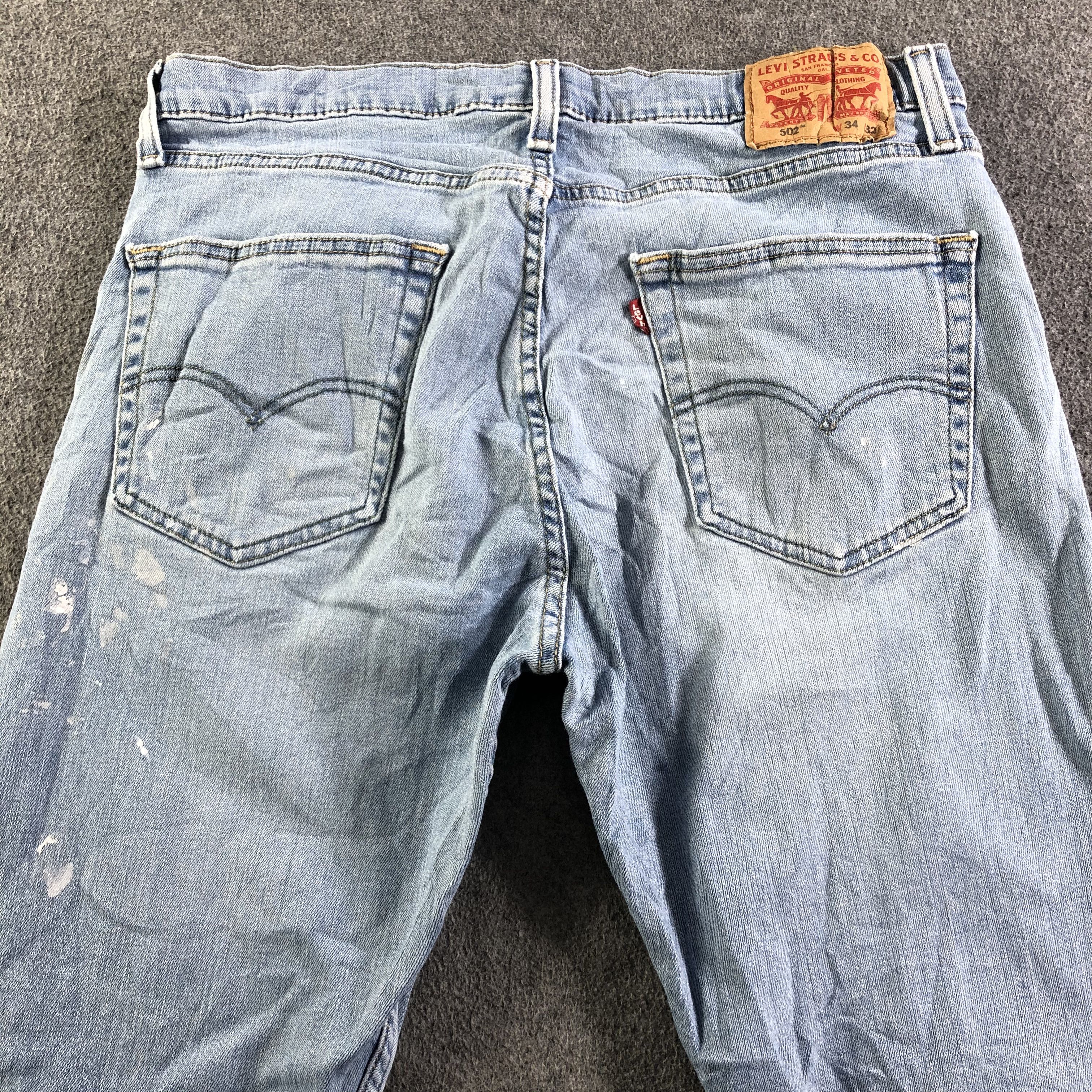 Levi's Vintage Blue Wash Levis 502 Jeans-J4195 Size US 33 - 4 Thumbnail