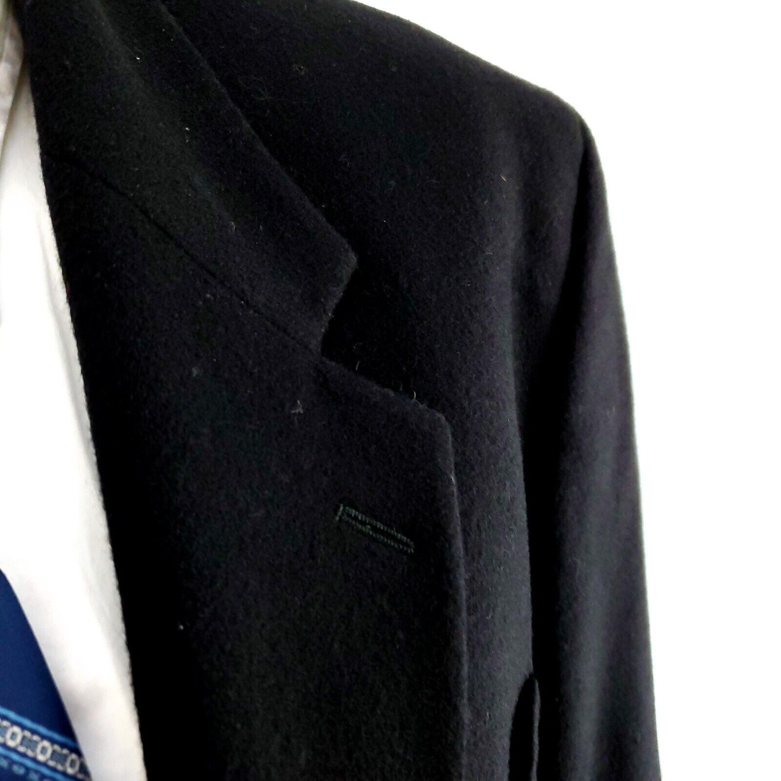 Oscar De La Renta Oscar De La Renta Virgin Wool Nylon Cashmere 3 Button Sport Size 44R - 2 Thumbnail