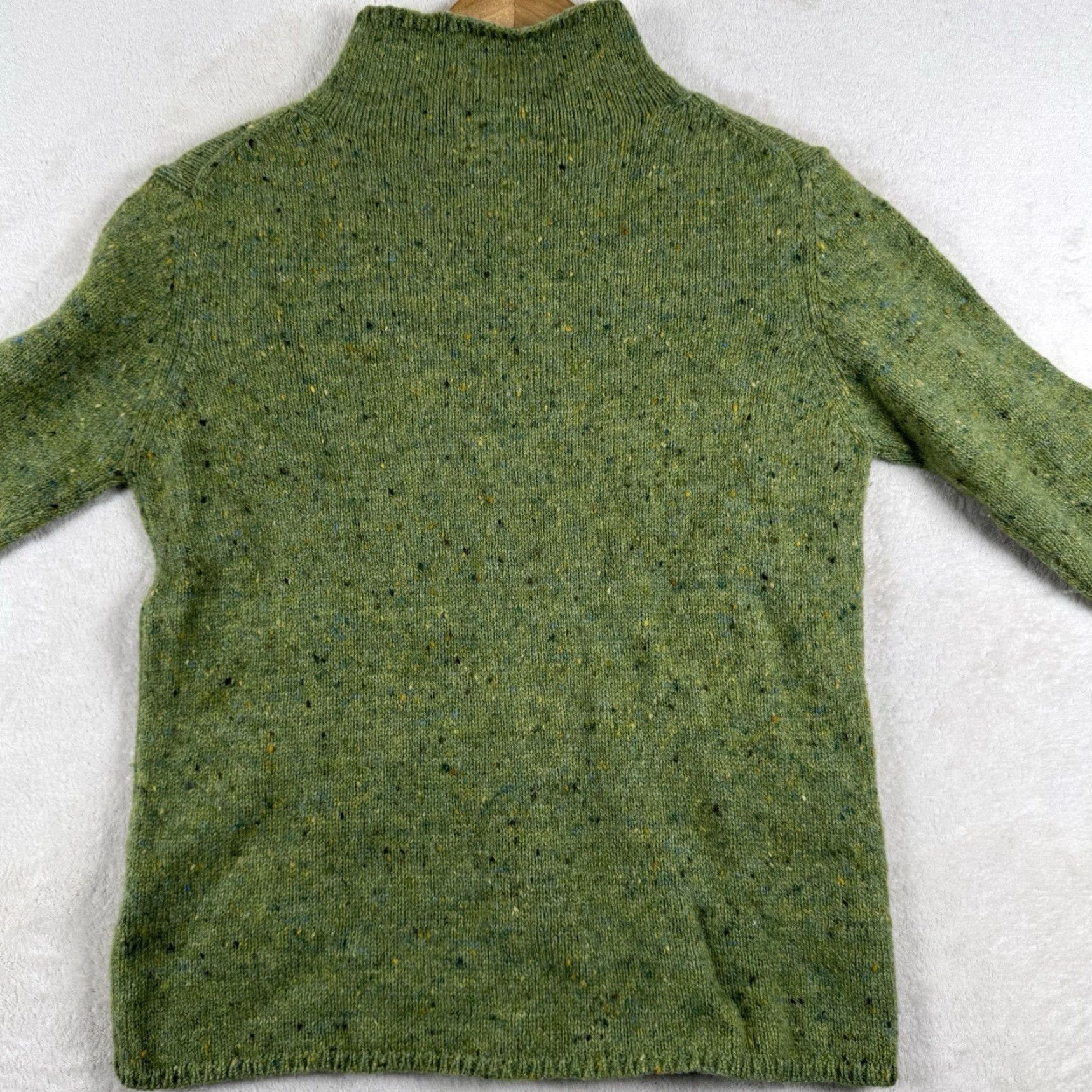 Vintage VINTAGE L.L. Bean Women's Sweater Turtleneck Green Small Pullover Mohair Lambswool Blend Shirt? Size S / US 4 / IT 40 - 3 Thumbnail