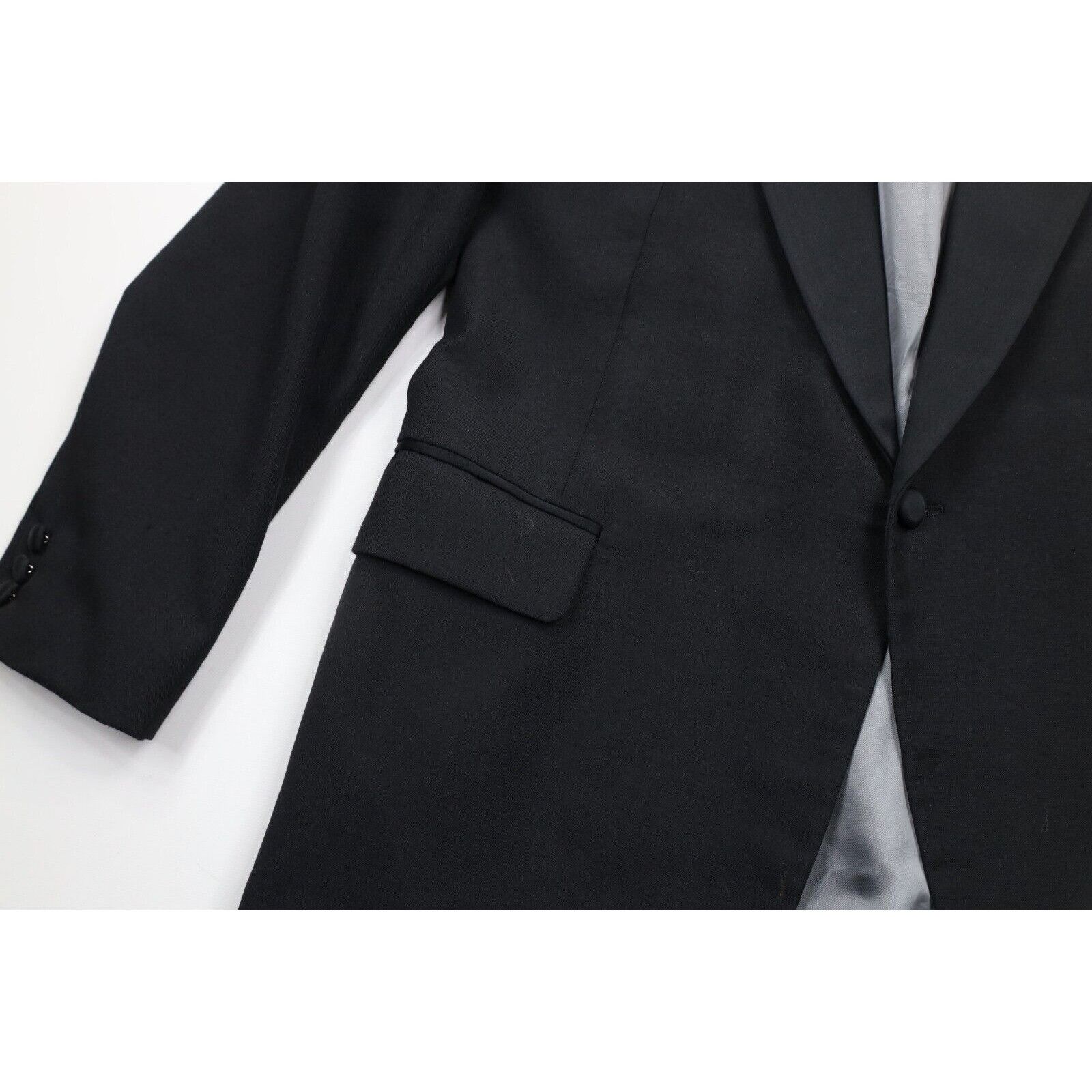 Vintage Vintage 70s Streetwear 4 Piece Wedding Prom Tuxedo Suit Size 42L - 4 Thumbnail