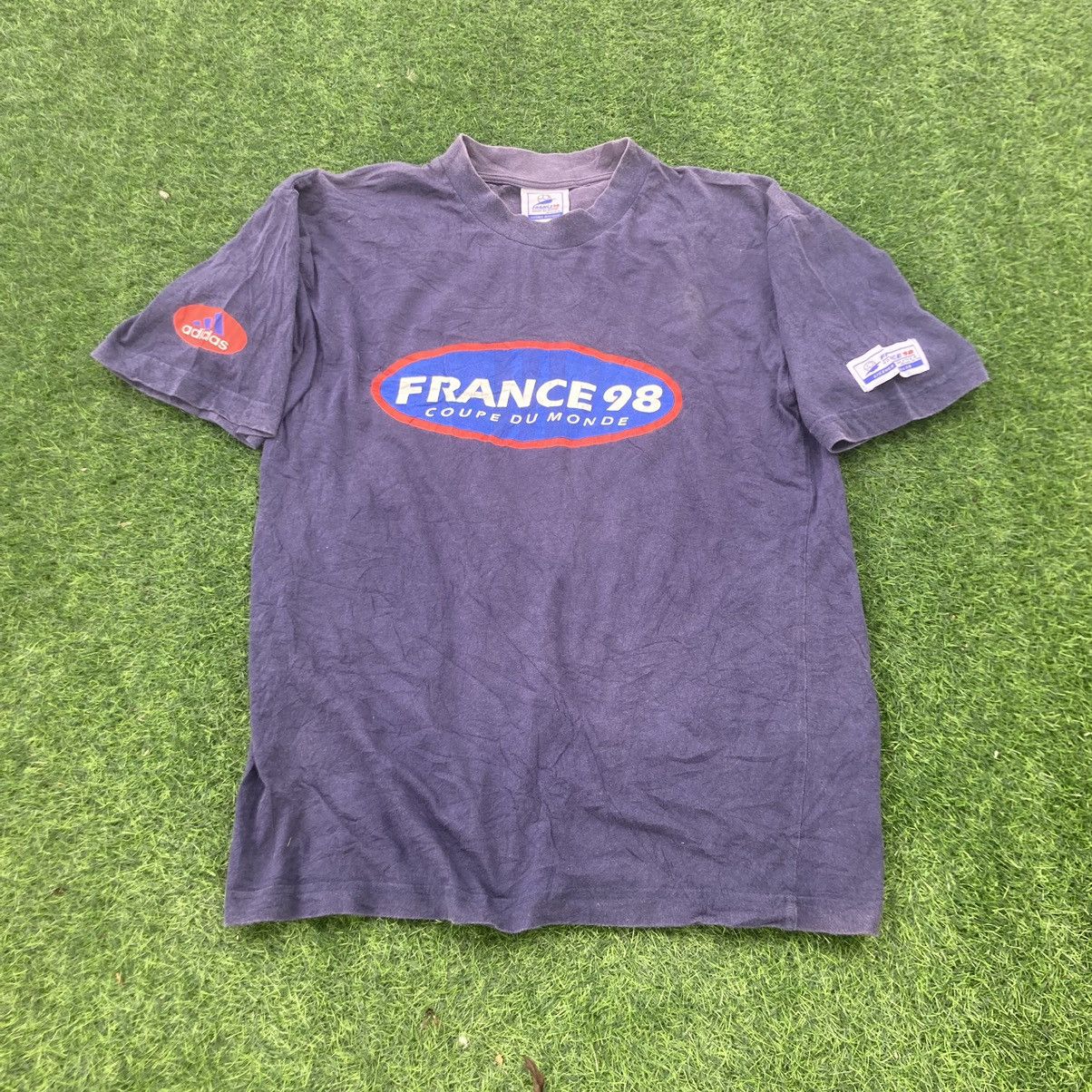 VINTAGE ADIDAS FRANCE 98 COUPE DE MONDE T SHIRT