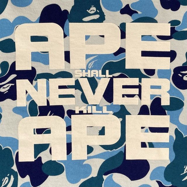Bape BAPE ABC CAMO BLUE ASNKA LOGO sweat shirt a bathing ape Size US M / EU 48-50 / 2 - 2 Thumbnail
