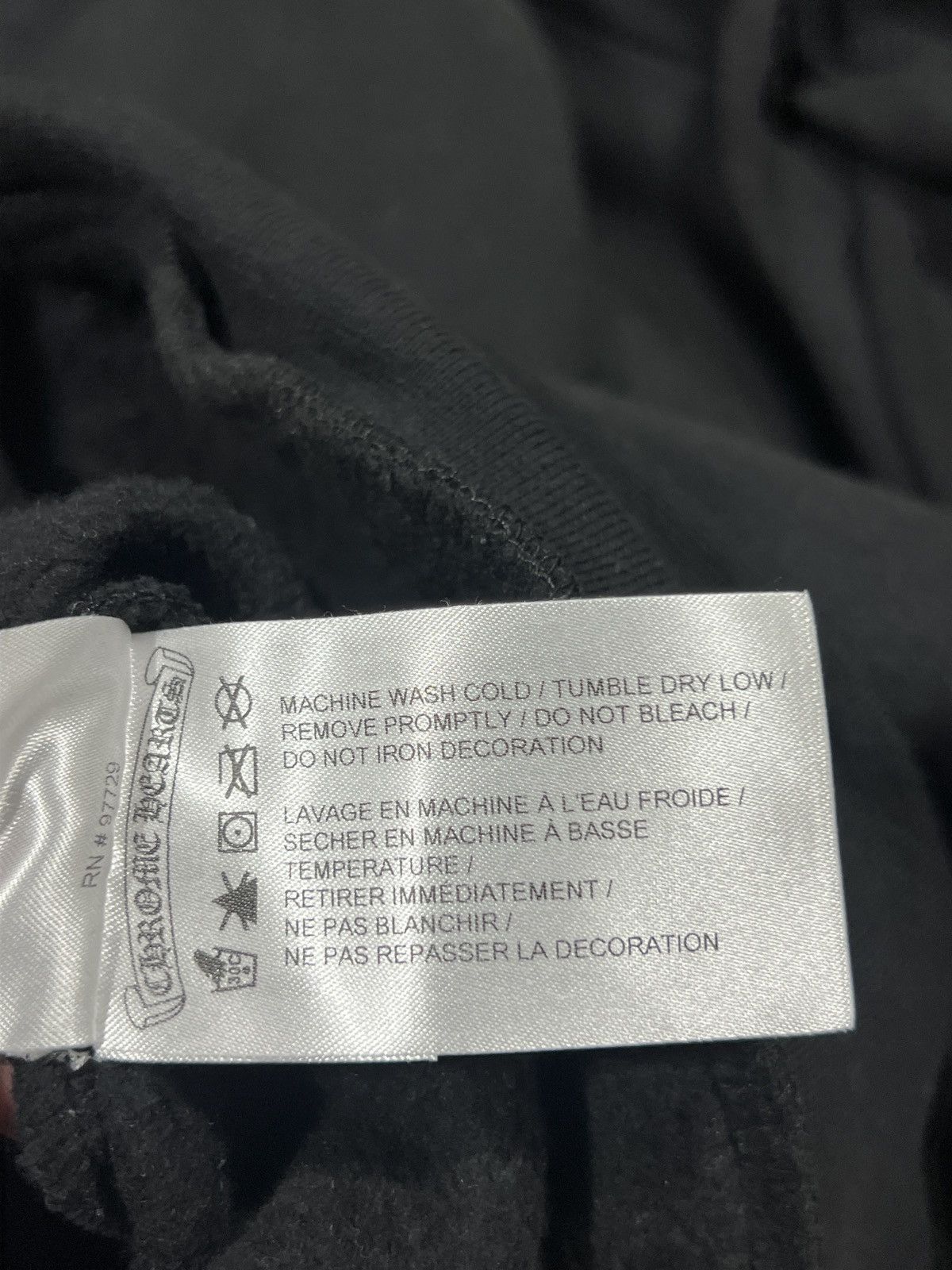 Chrome Hearts Chrome Hearts Black Scroll Logo Hoodie Size US S / EU 44-46 / 1 - 5 Thumbnail