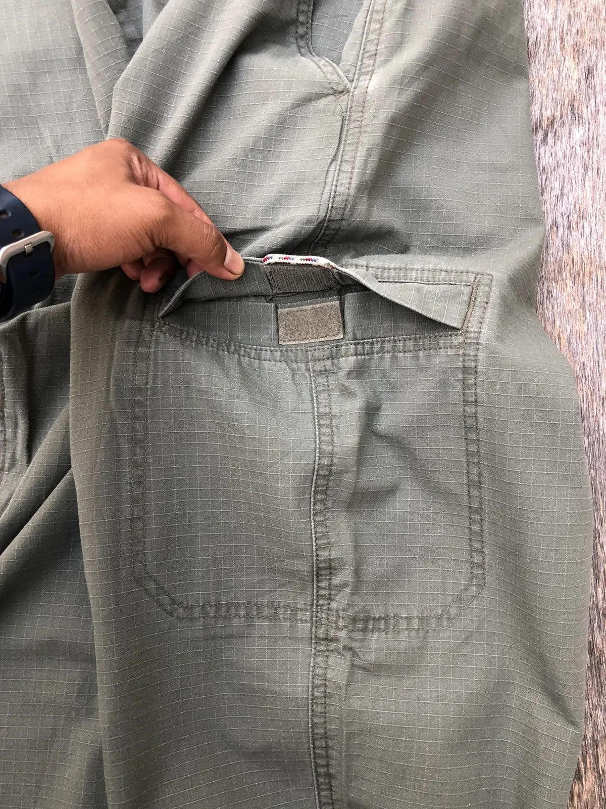 L.L. Bean × Vintage Very rare Green Cargo Pants Baggy Pattern W33 x L40 Size US 33 - 7 Thumbnail