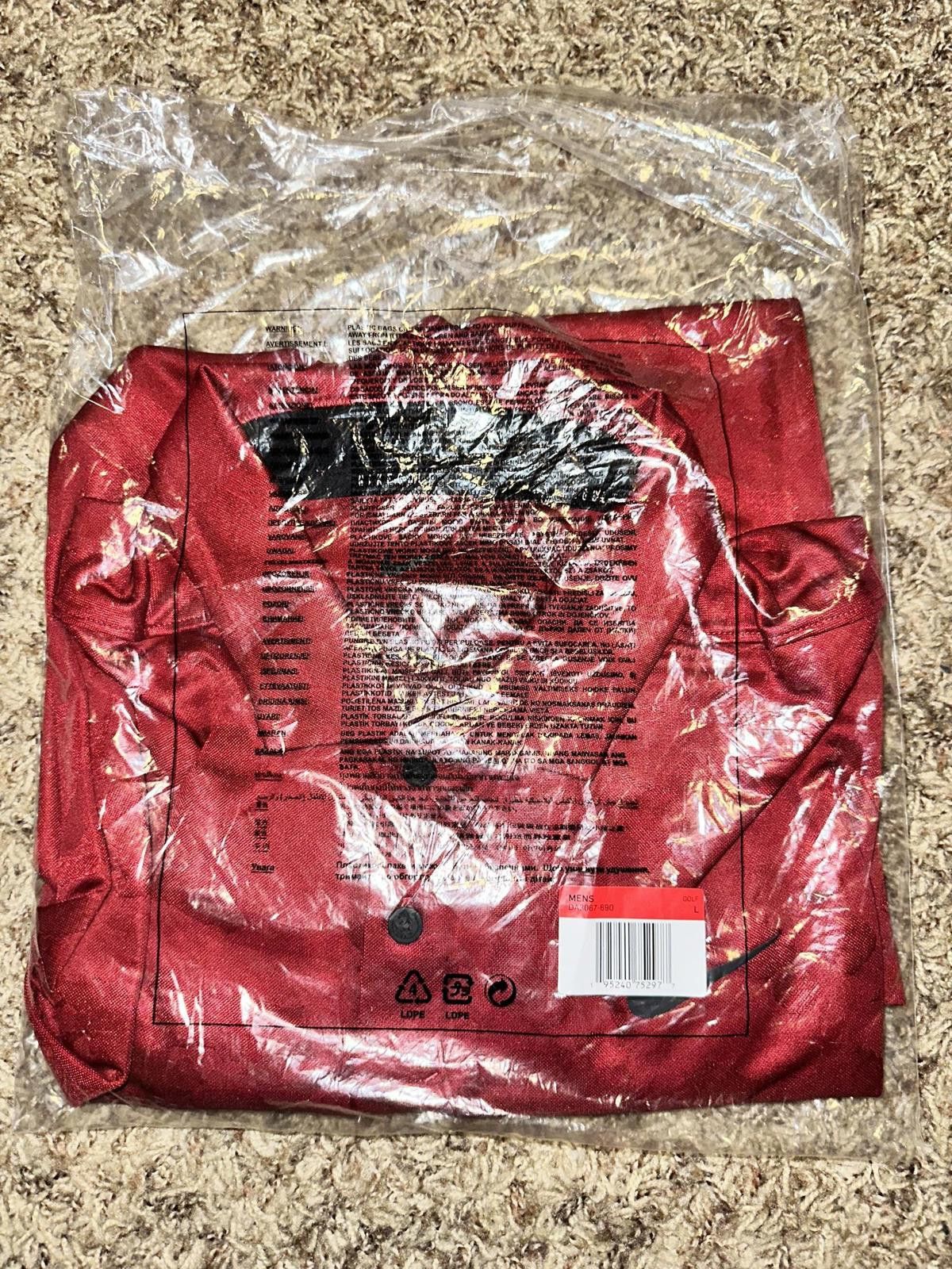 Mens Nike Vapor Dri-Fit Red Animal Print Golf Polo Shirt Sample