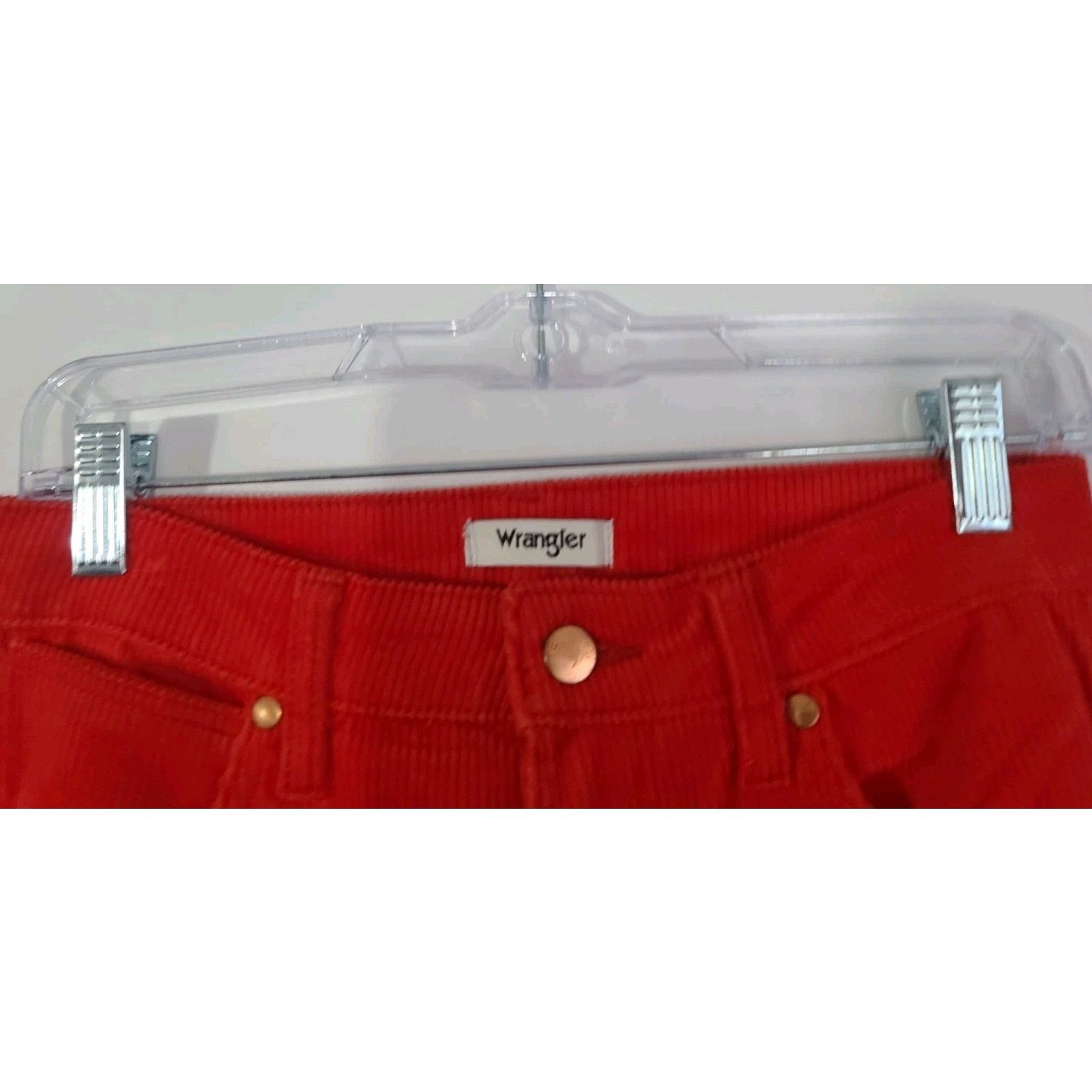 Wrangler New Wrangler Wanderer High-Rise Corduroy Red Pants 27x34 Size 27" / US 4 / IT 40 - 6 Thumbnail