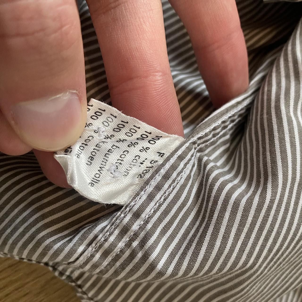 Lacoste Green and white Lacoste striped cotton shirt Premium Size US M / EU 48-50 / 2 - 7 Thumbnail