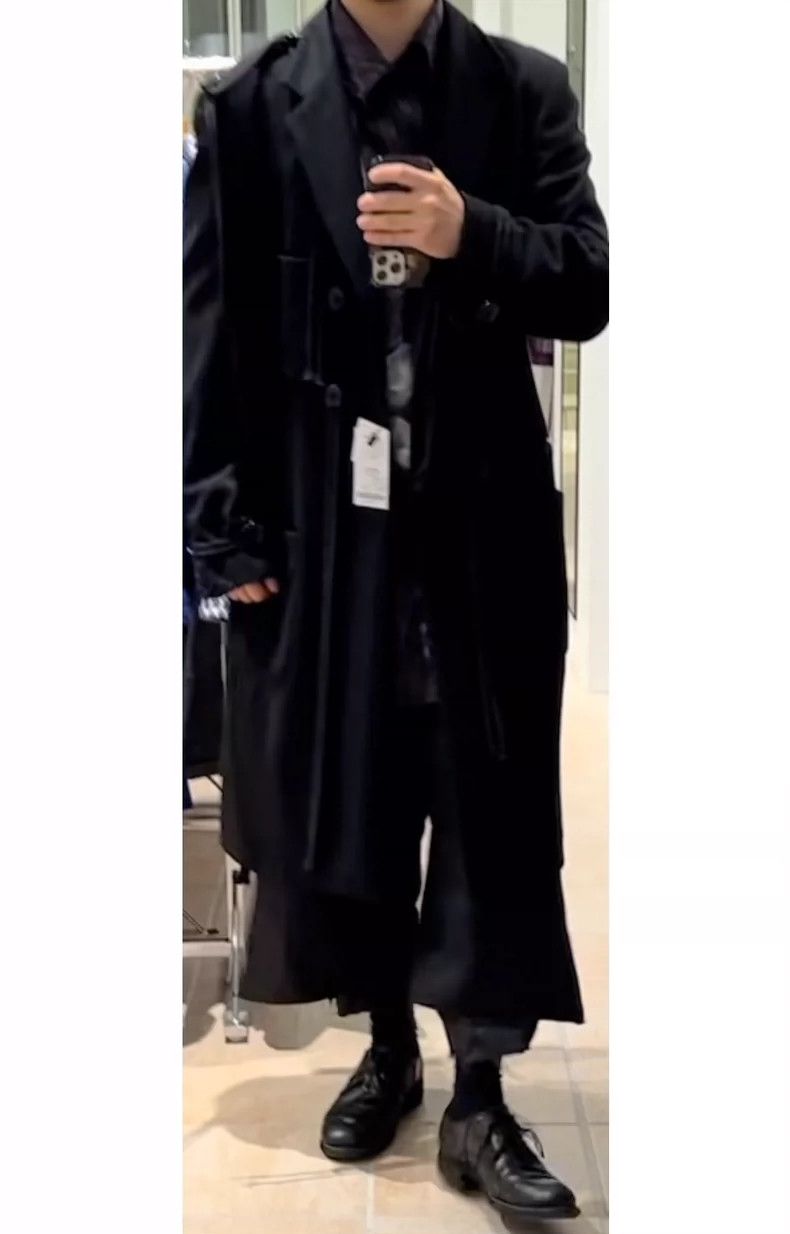 Yohji Yamamoto yohji yamamoto size os Wool knotted overcoat 2505-Nextarro Size US M / EU 48-50 / 2 - 9 Thumbnail