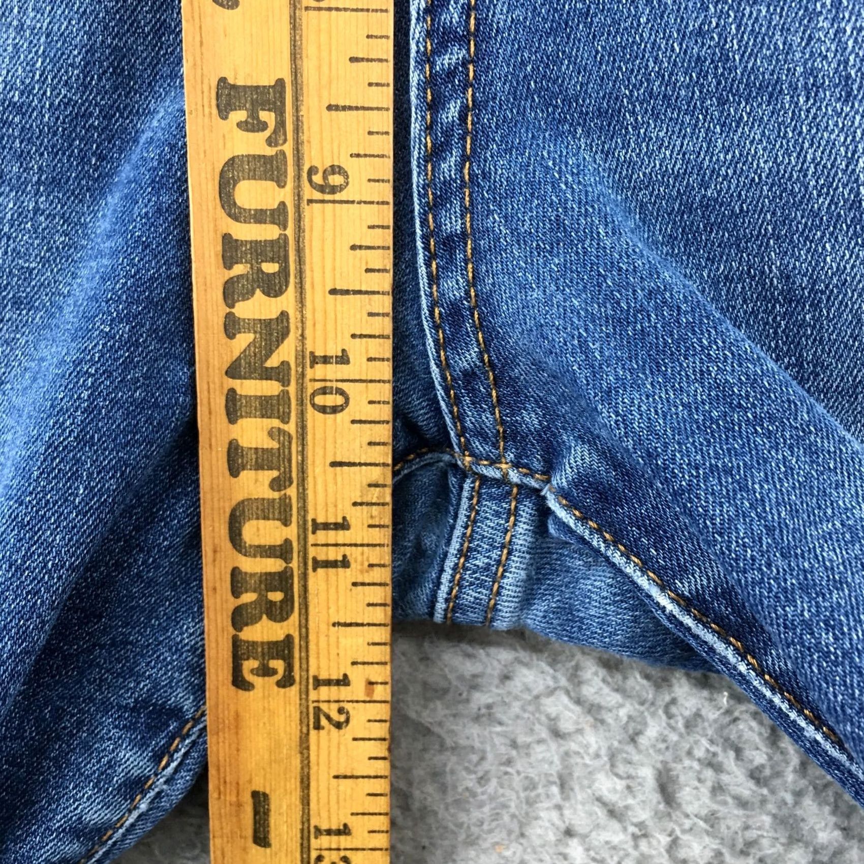 Gap GAP True Skinny Jeans Womens 27 Blue Dark Denim Mid Rise Zip Fly Jeans Size 27" / US 4 / IT 40 - 7 Thumbnail