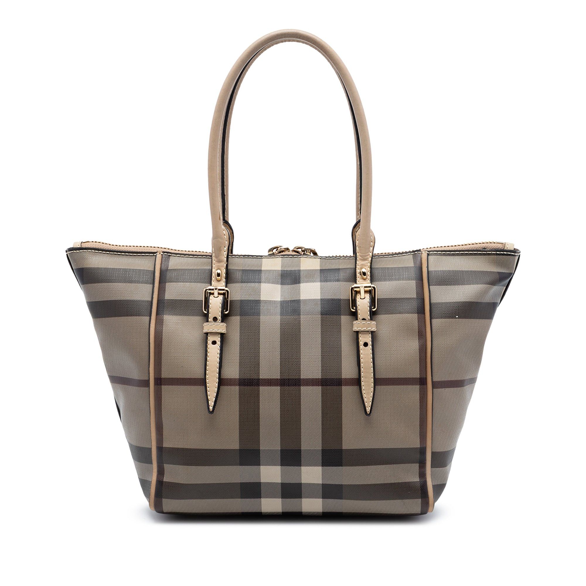 Burberry Small Smoke Check Coated Canvas Salisbury Tote Size ONE SIZE - 1 Thumbnail