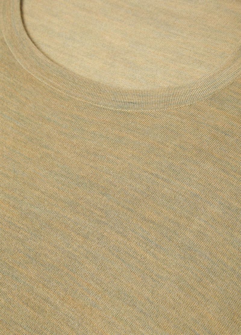 Loro Piana o1w1db10226 FAI1916 Crewneck T-Shirt in Beige Size US L / EU 52-54 / 3 - 7 Thumbnail