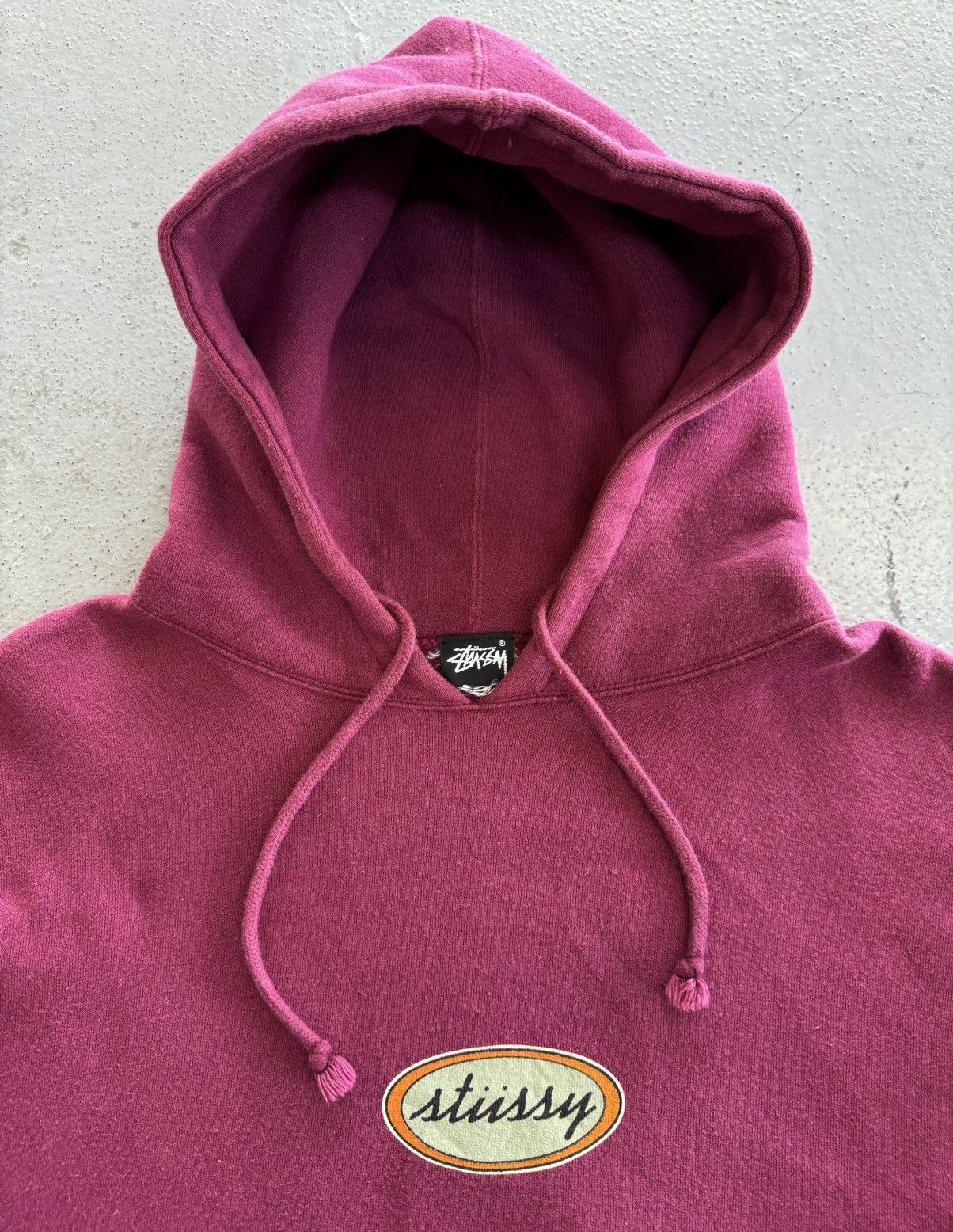 Stussy Made in USA Stussy Oval Cursive Logo Pullover Size US L / EU 52-54 / 3 - 4 Thumbnail