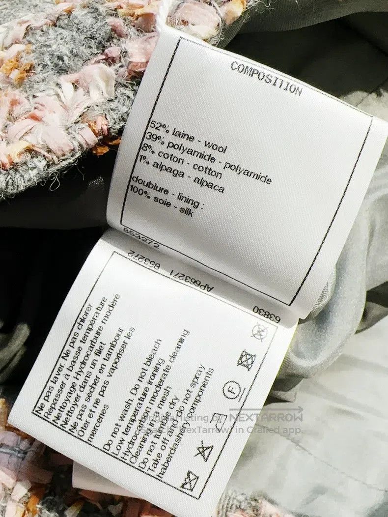 Chanel Chanel 22K autumn and winter pink 36 yards gray plaid twee Size 24" / US 00 / IT 34 - 9 Thumbnail
