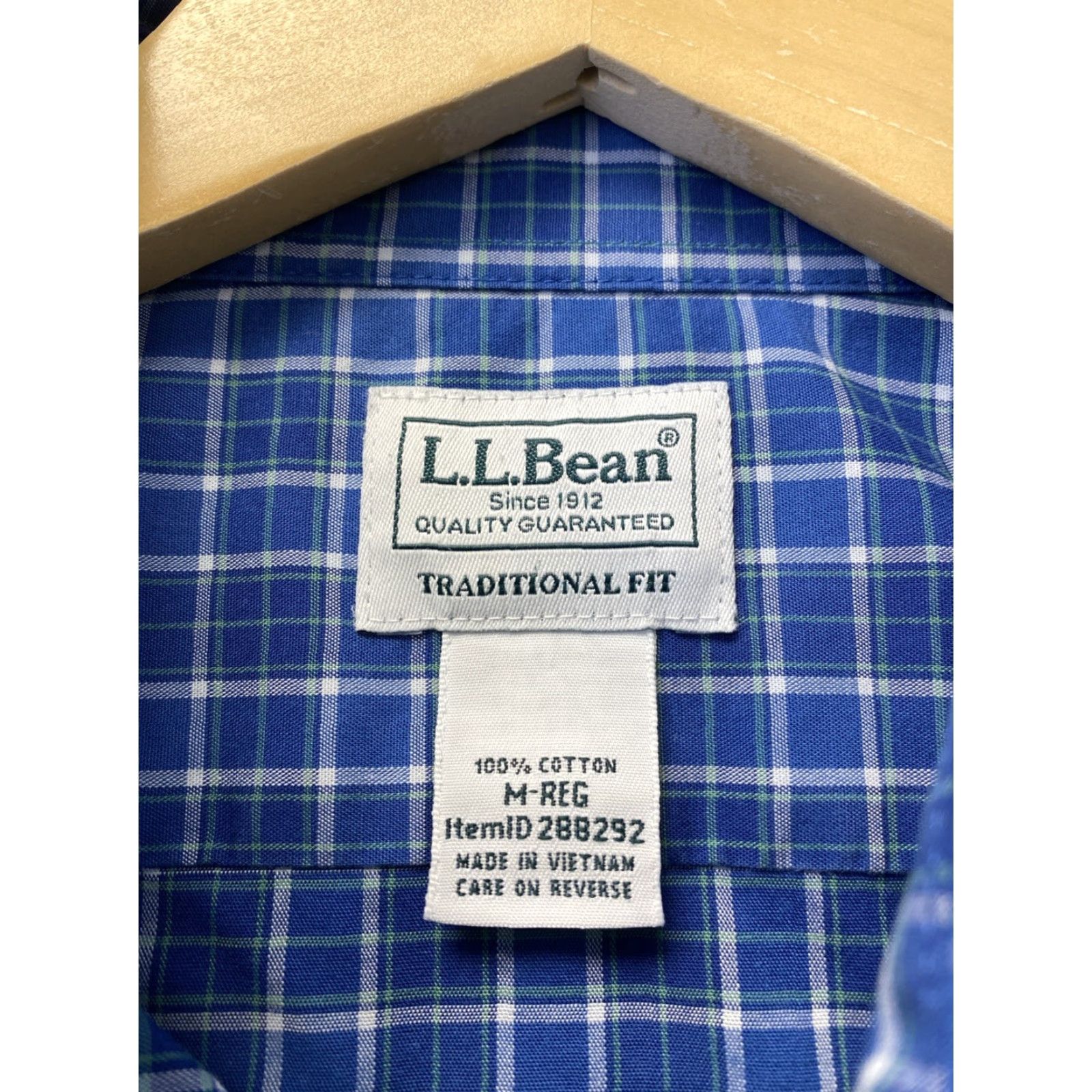 Vintage VINTAGE Ll Bean Button Shirt Men’s M Traditional Fit Blue Check Plaid Dress Shirt Long Sleeve Button-Down collar Mens Size US M / EU 48-50 / 2 - 6 Thumbnail
