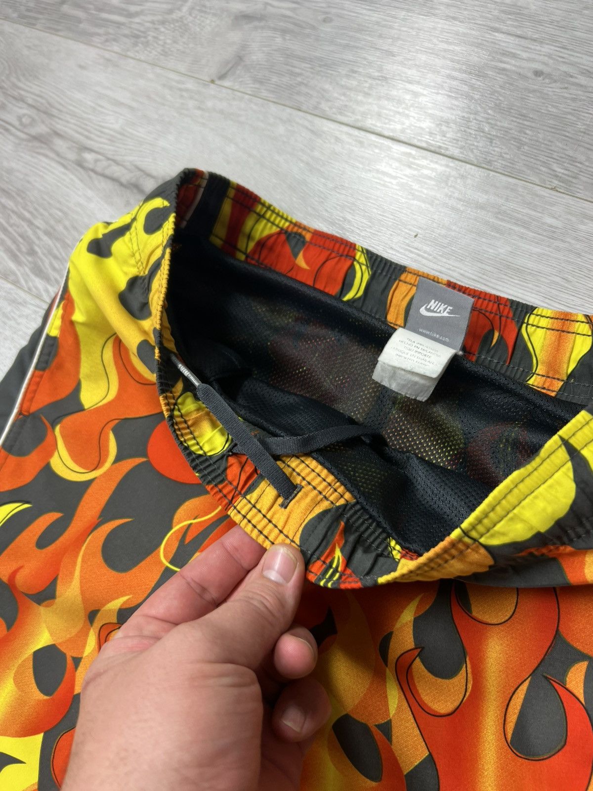 Nike Vintage Y2K Nike Swim Flame All Over Printed Shorts Size S Size US 30 / EU 46 - 12 Thumbnail