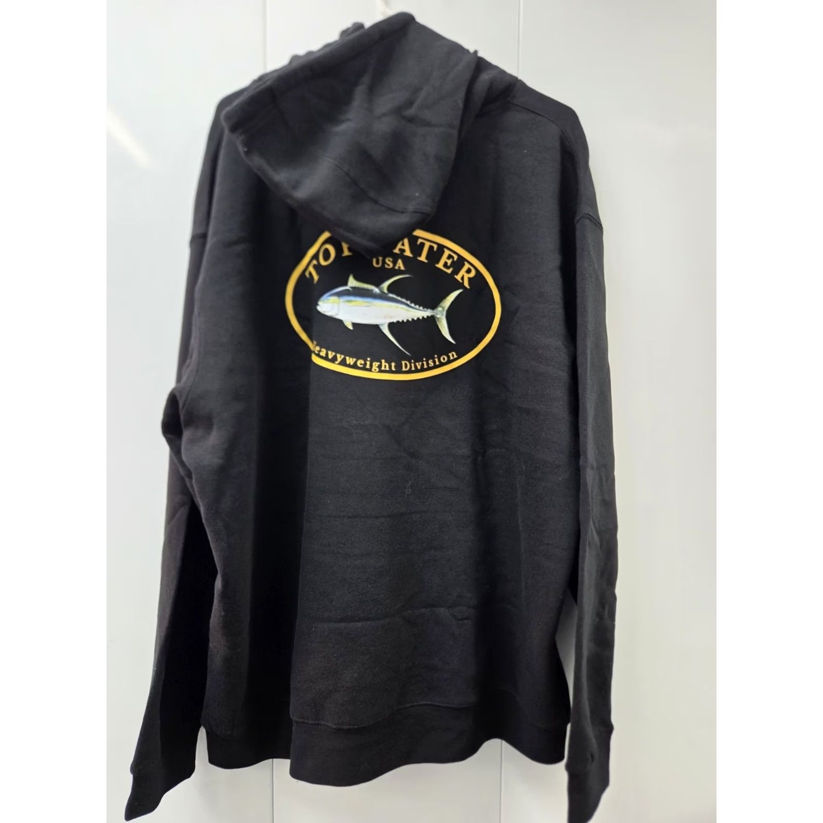 Vintage NWT Topwater USA Heavyweight Division Mens Fishing Hoodie Blk 2XL #8205 Size US XXL / EU 58 / 5 - 2 Thumbnail