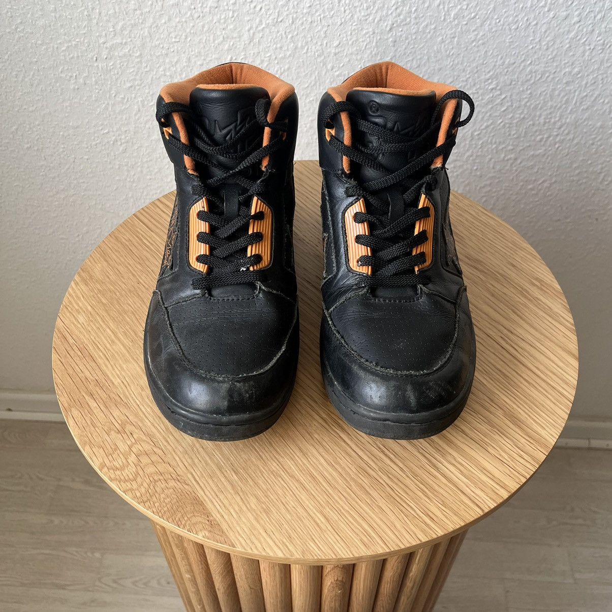 Bape Bape "Hi Top" Black and Orange Size US 11 / EU 44 - 4 Thumbnail