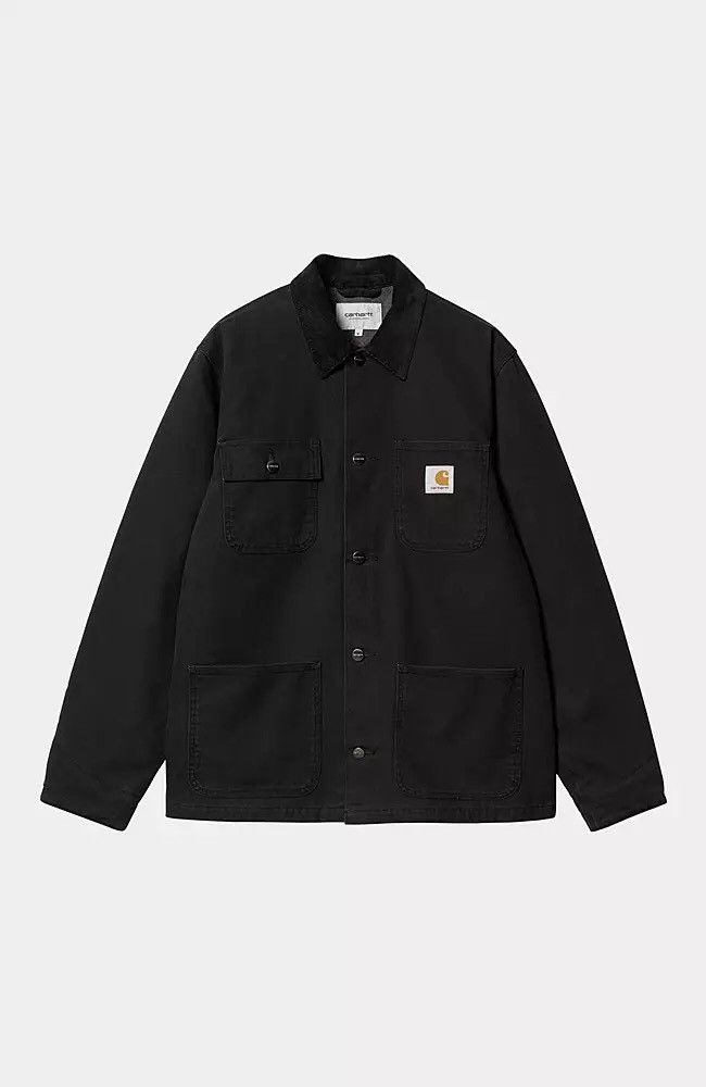 image of Carhartt Michigan Coat Black Corduroy, Men's (Size Large)