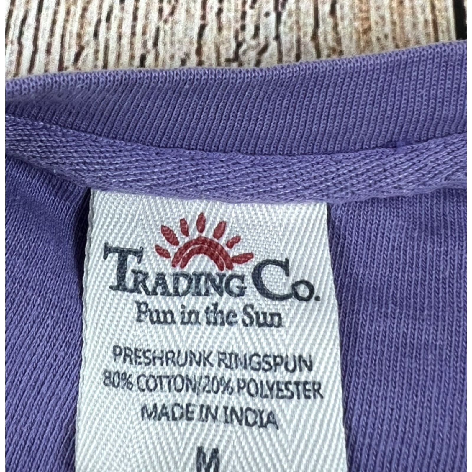 Vintage Trading Co Sweatshirt Pullover Women M Purple City Beach Activewear 1990s? Size M / US 6-8 / IT 42-44 - 4 Thumbnail