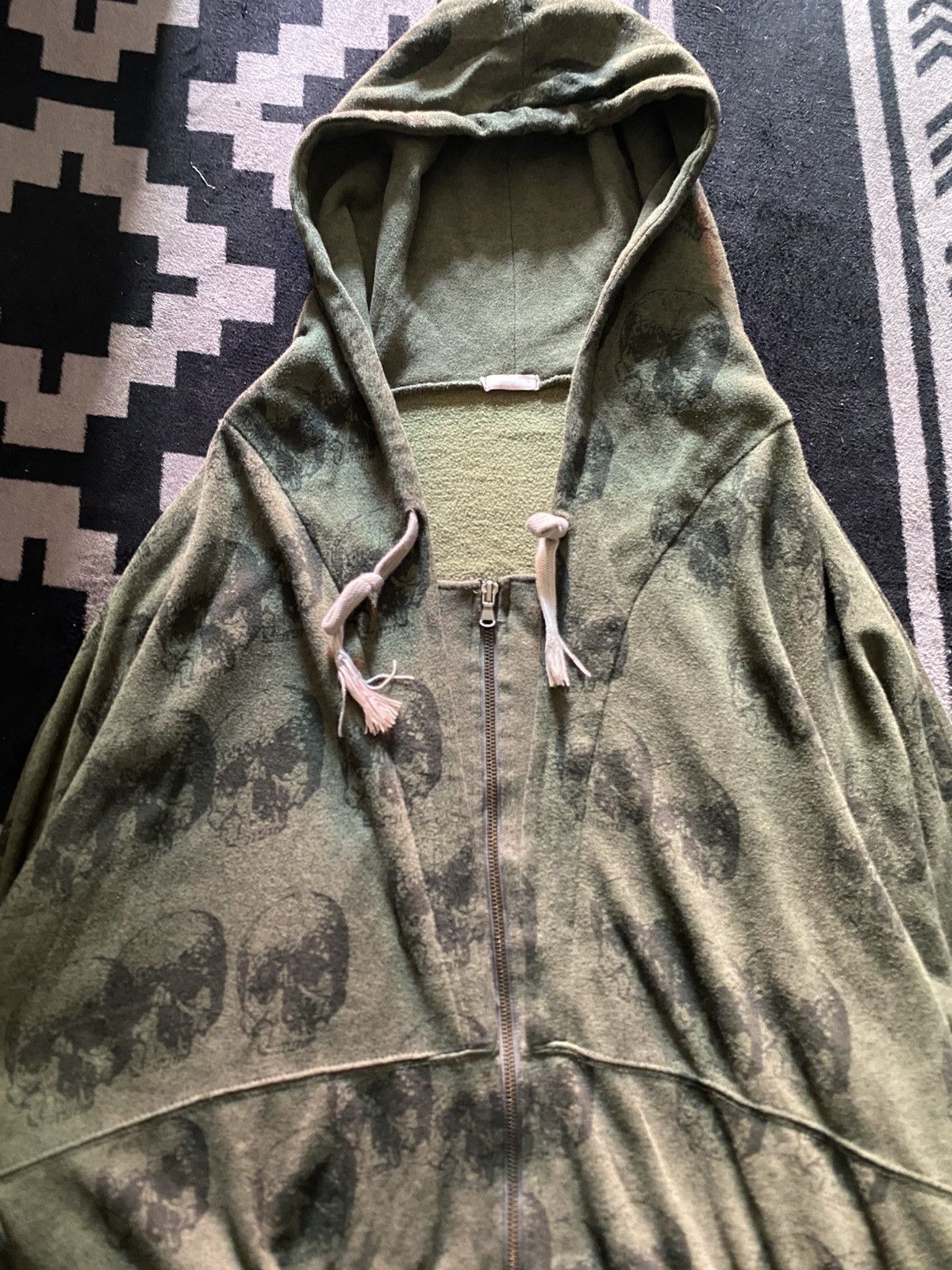 If Six Was Nine × Japanese Brand × Le Grande Bleu (L.G.B.) Urban ground mogi double layers skull full print hoodie Size US L / EU 52-54 / 3 - 3 Thumbnail