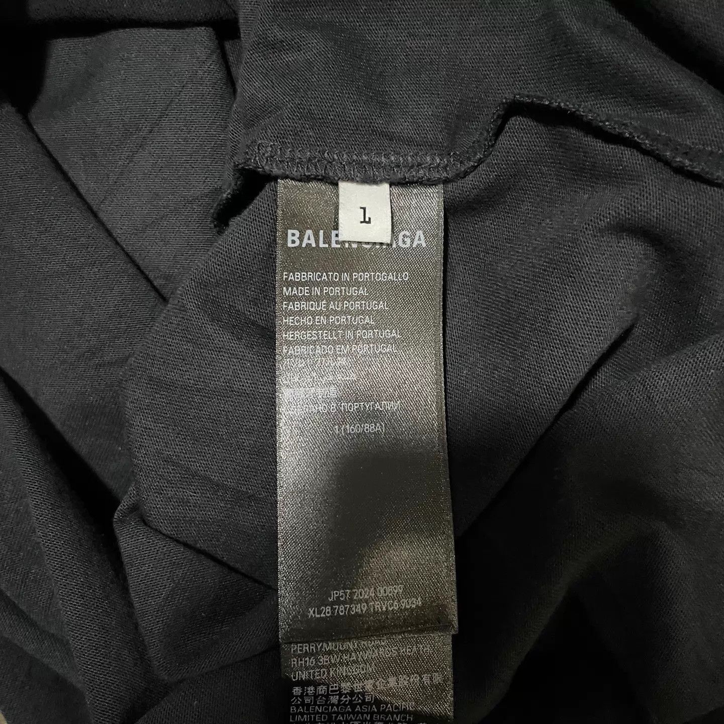 Balenciaga Balenciaga 2024 Keep Calm Black Short Sleeve Tee Size 1 Size S / US 4 / IT 40 - 5 Thumbnail
