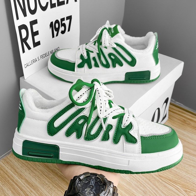 image of Designer Sport Shoes in White/Green, Men's (Size 11)