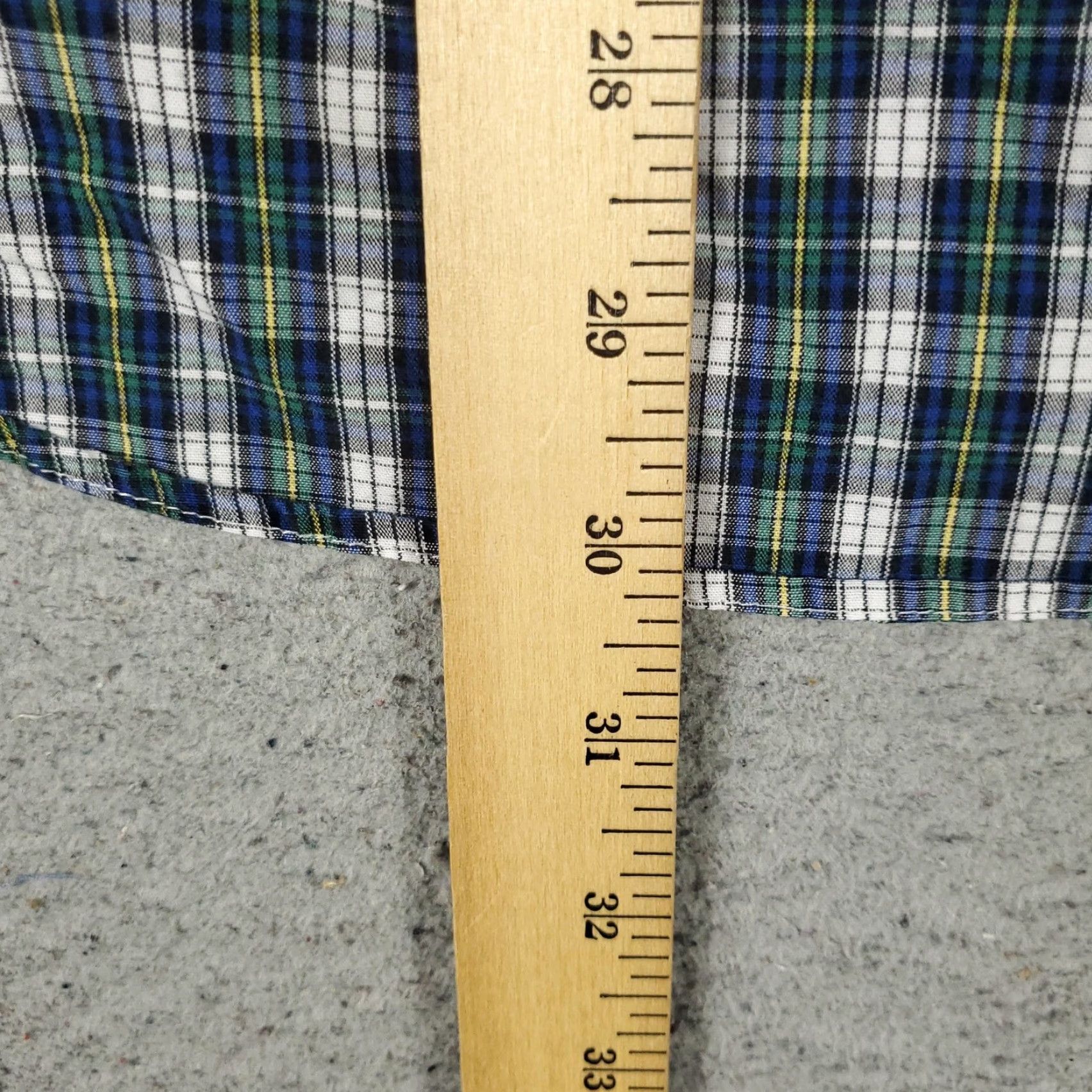 Brooks Brothers Brooks Brothers Shirt Mens M Blue Green Plaid Button Down Dress Shirt Size 40R - 4 Thumbnail