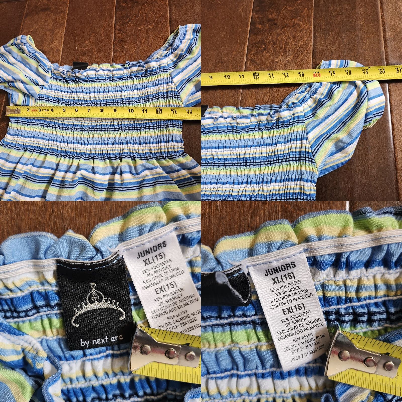 NEXT Next Era Womens Junior Striped Blouse - XL 15 - Multicolor Size XL / US 12-14 / IT 48-50 - 8 Thumbnail