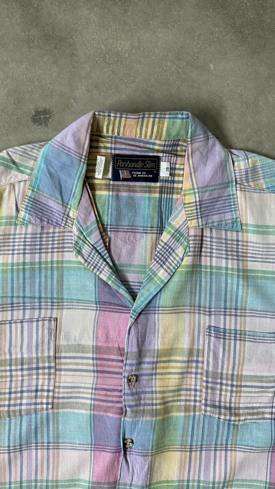 Panhandle Slim VINTAGE PANHANDLE SLIM MADE IN USA CHECKERED SHIRT Size US L / EU 52-54 / 3 - 6 Thumbnail