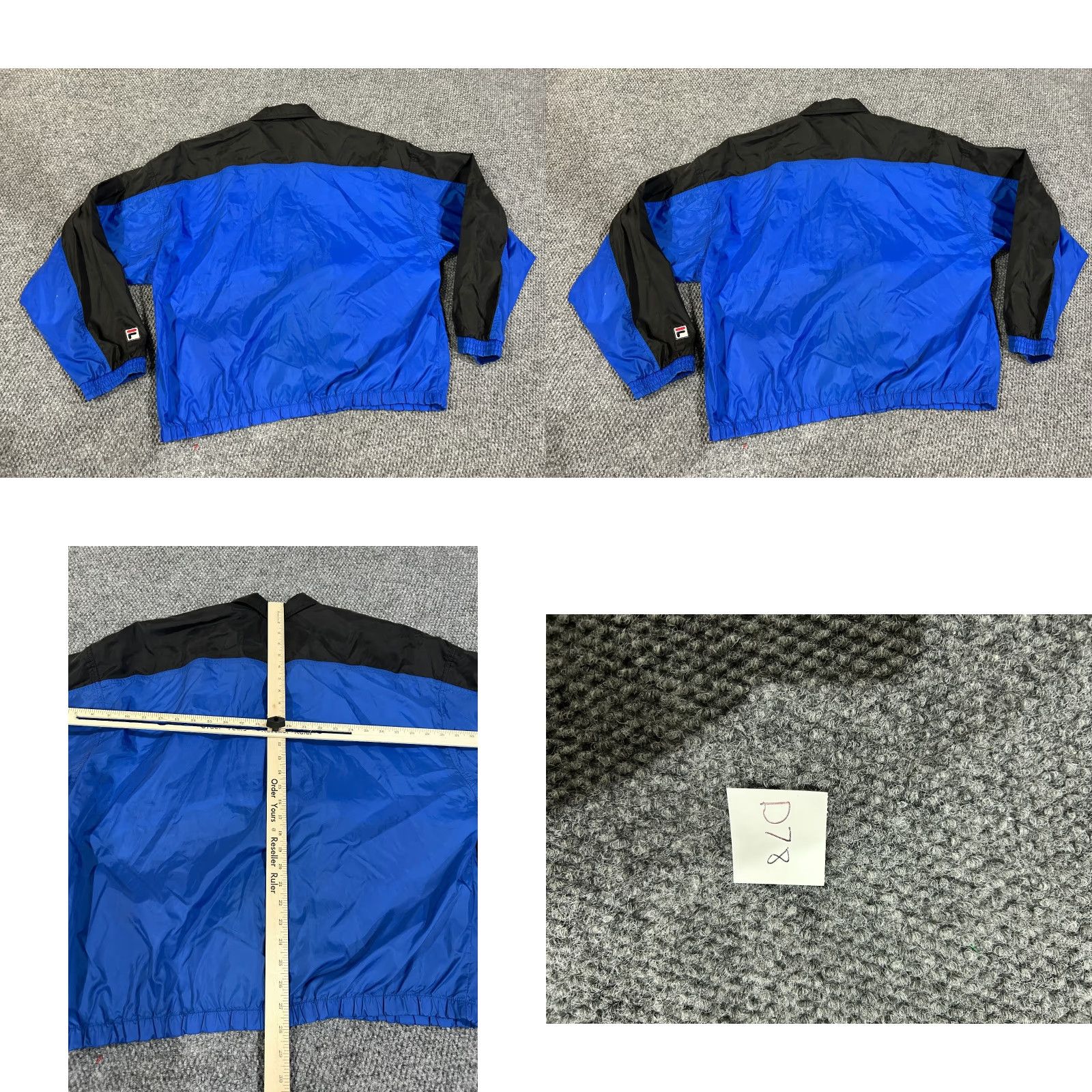 Fila VINTAGE FILA Windbreaker Jacket Mens XL Blue Yellow Black Full Zip Lightweight Jacket Size US XL / EU 56 / 4 - 8 Thumbnail