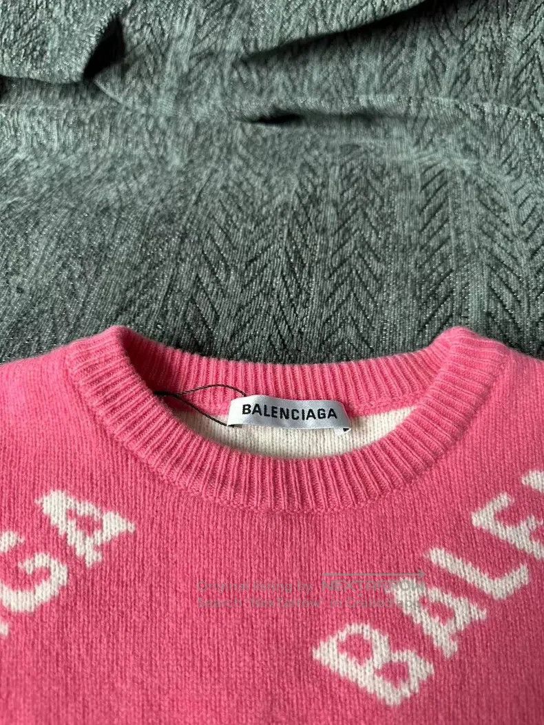 Balenciaga Balenciaga Pink Barrage Sweater Size US XS / EU 42 / 0 - 3 Thumbnail