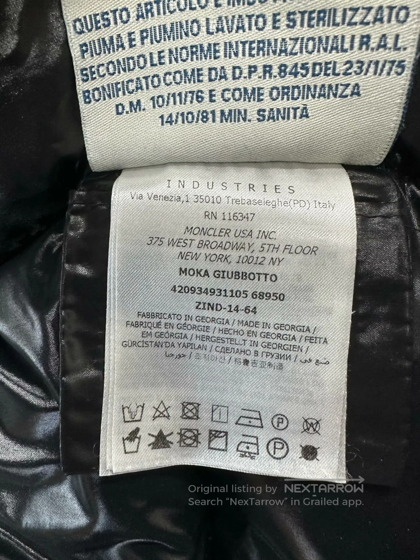 Moncler Moncler Black Moka Sleeve Label Logo Zip-up Hooded Down Ja Size XS / US 0-2 / IT 36-38 - 5 Thumbnail